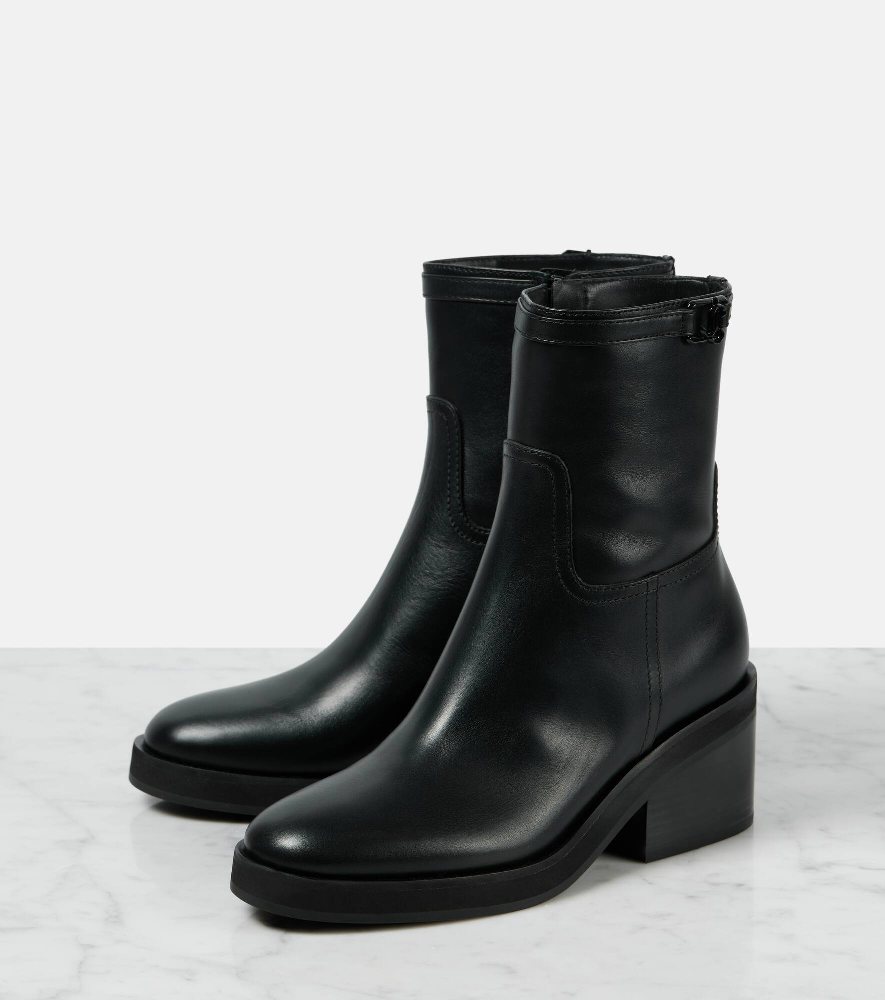 Yasmin 70 leather ankle boots - 4