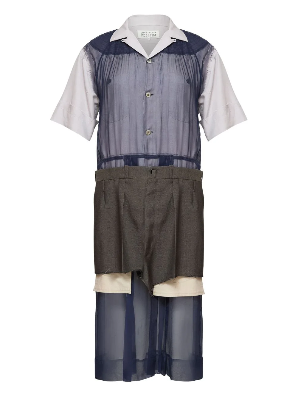 layered midi dress - 1