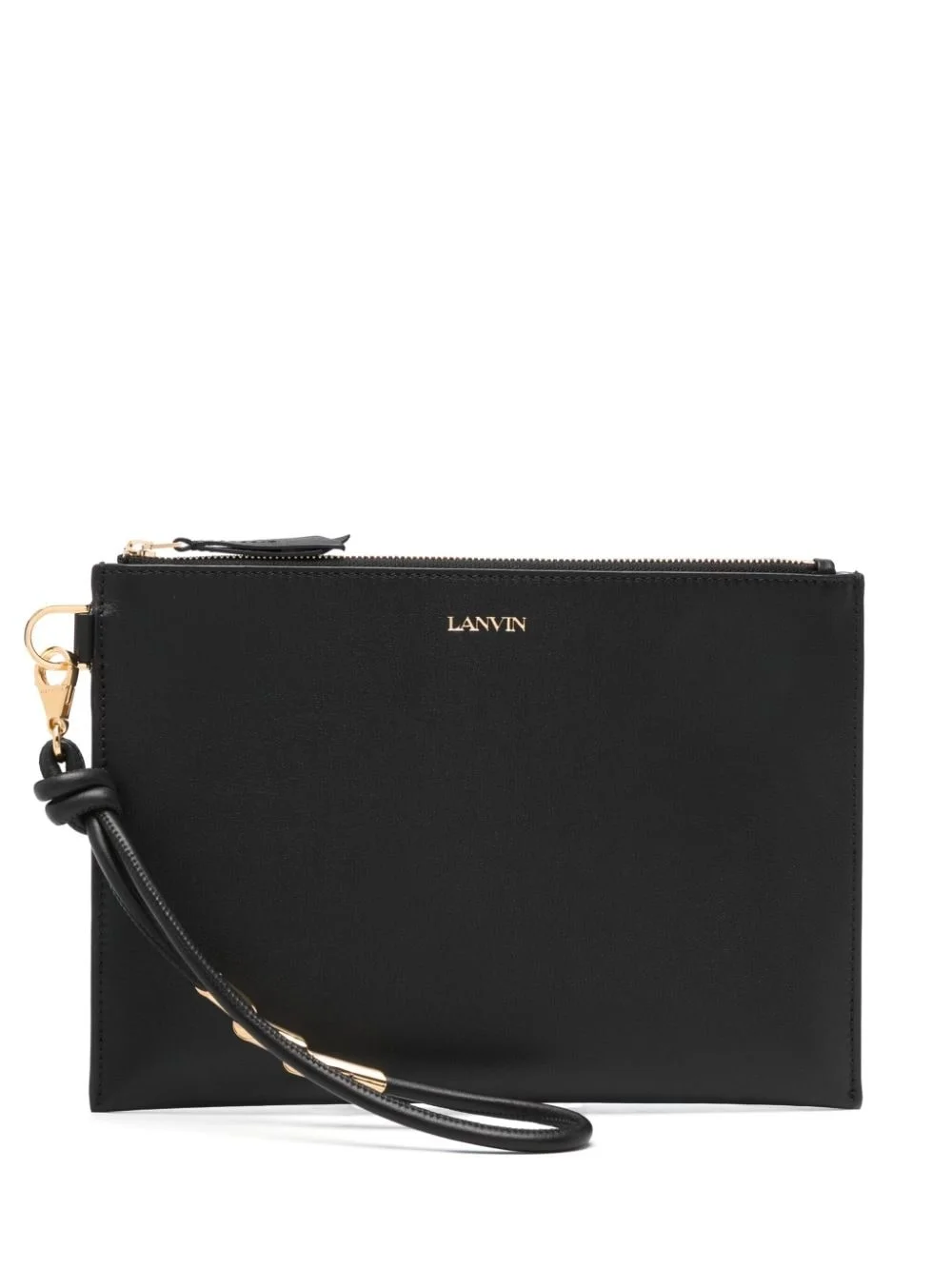 leather clutch bag - 1