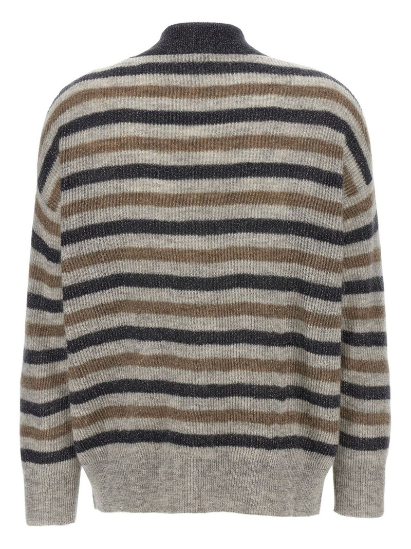 Brunello Cucinelli striped cardigan outlook