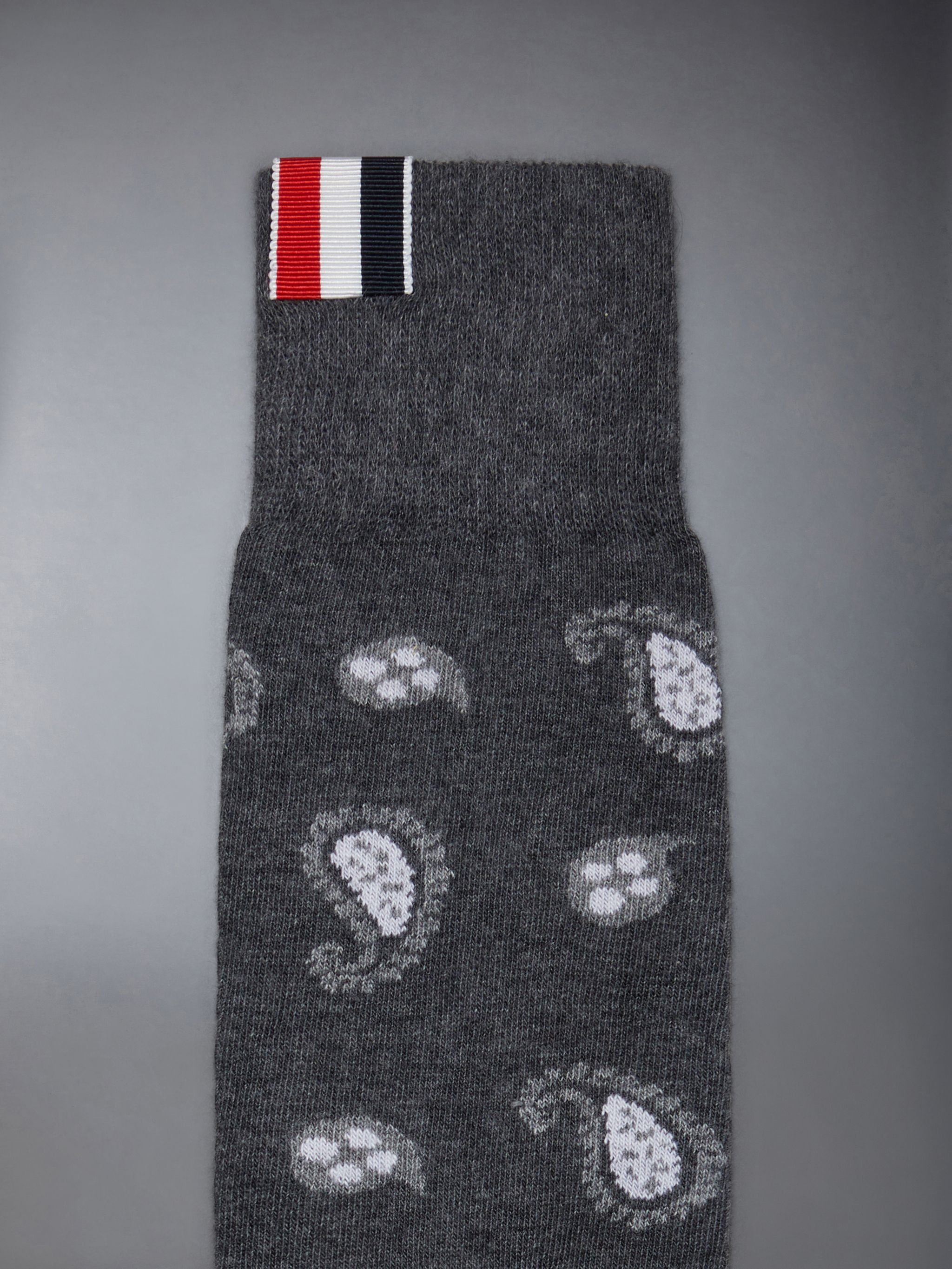 Paisley Cotton Mid Calf Socks - 2