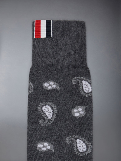 Thom Browne Paisley Cotton Mid Calf Socks outlook
