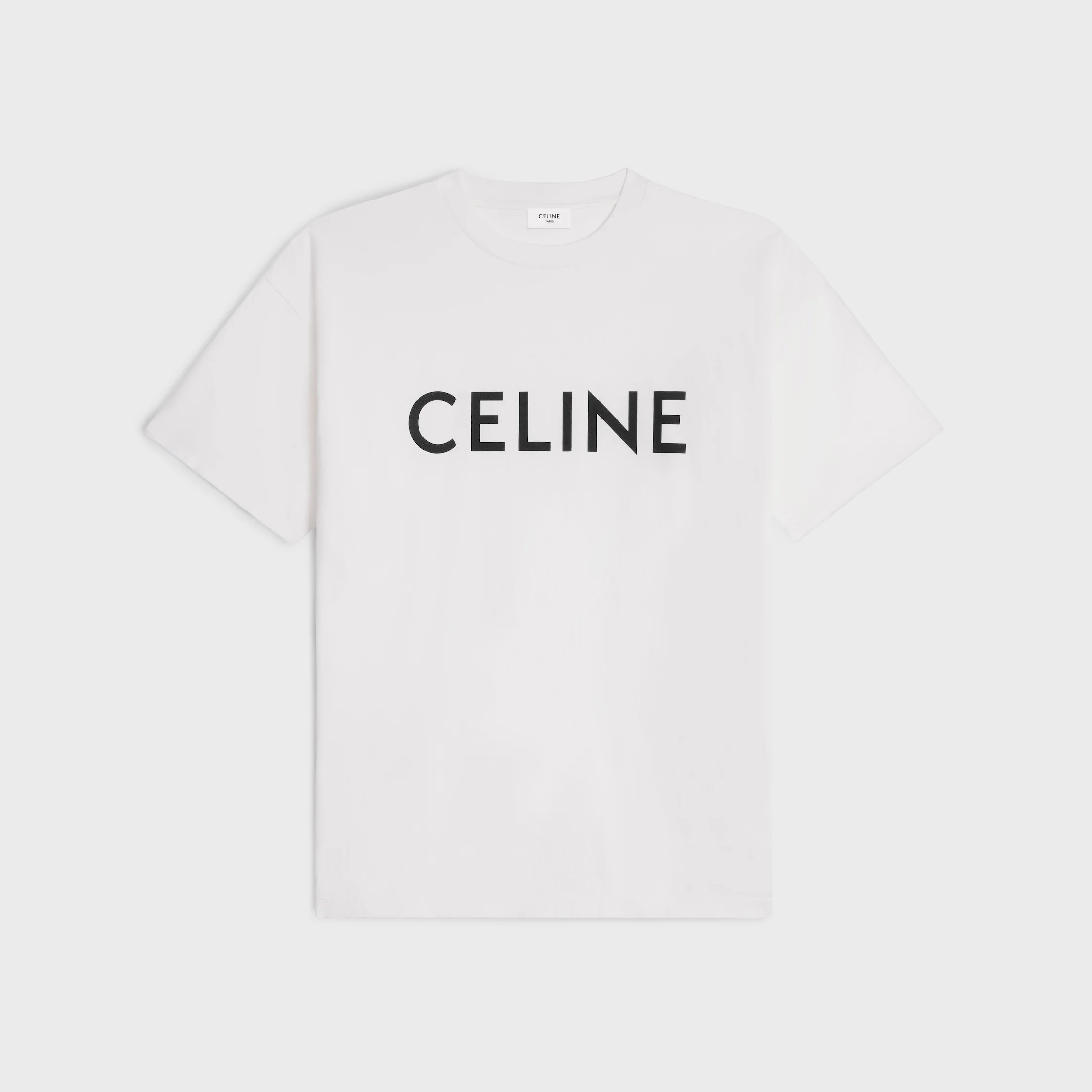 CELINE LOOSE T-SHIRT IN COTTON JERSEY - 1