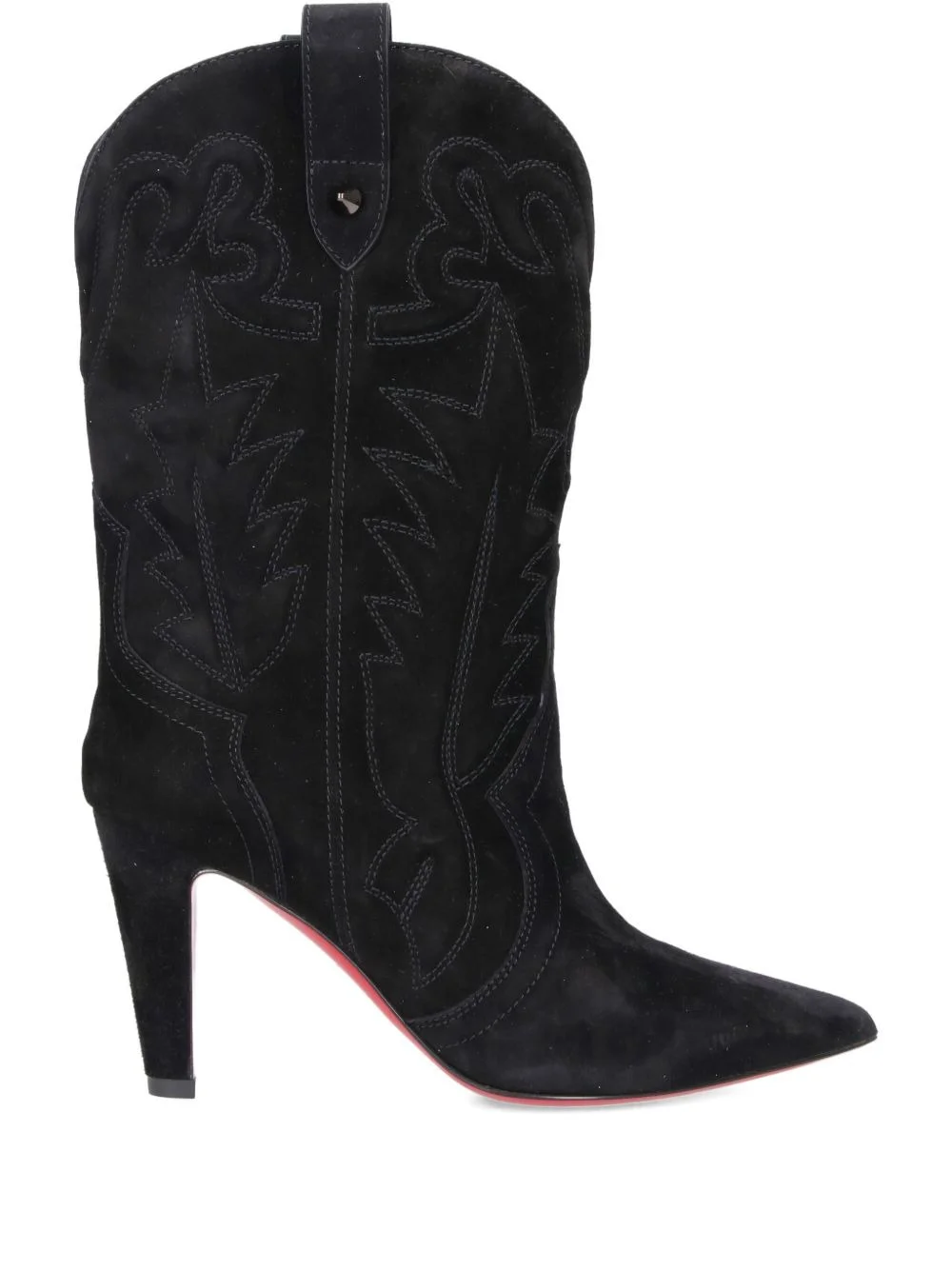 85mm suede high-heel boots - 1