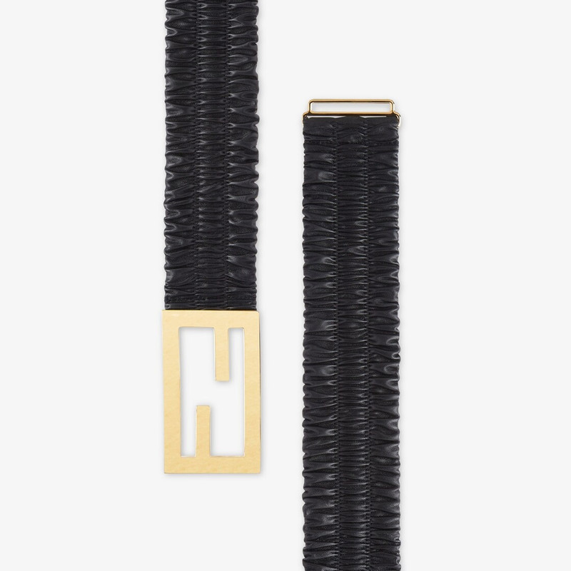FENDI Black nappa leather belt outlook