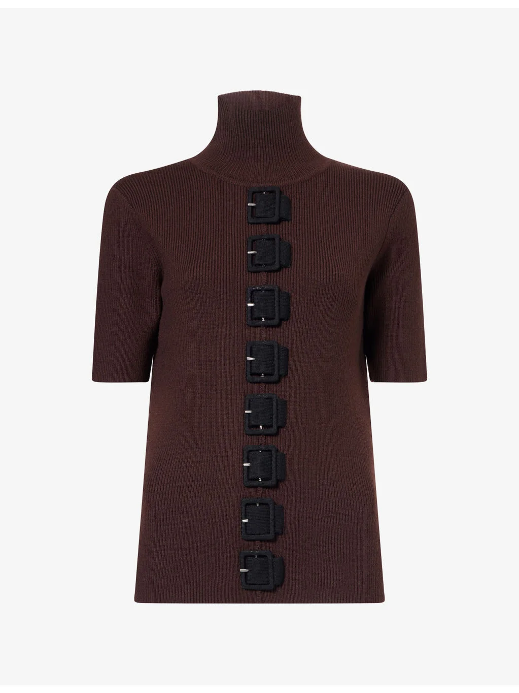 Silvina Buckle-Embellished Wool Top - 1
