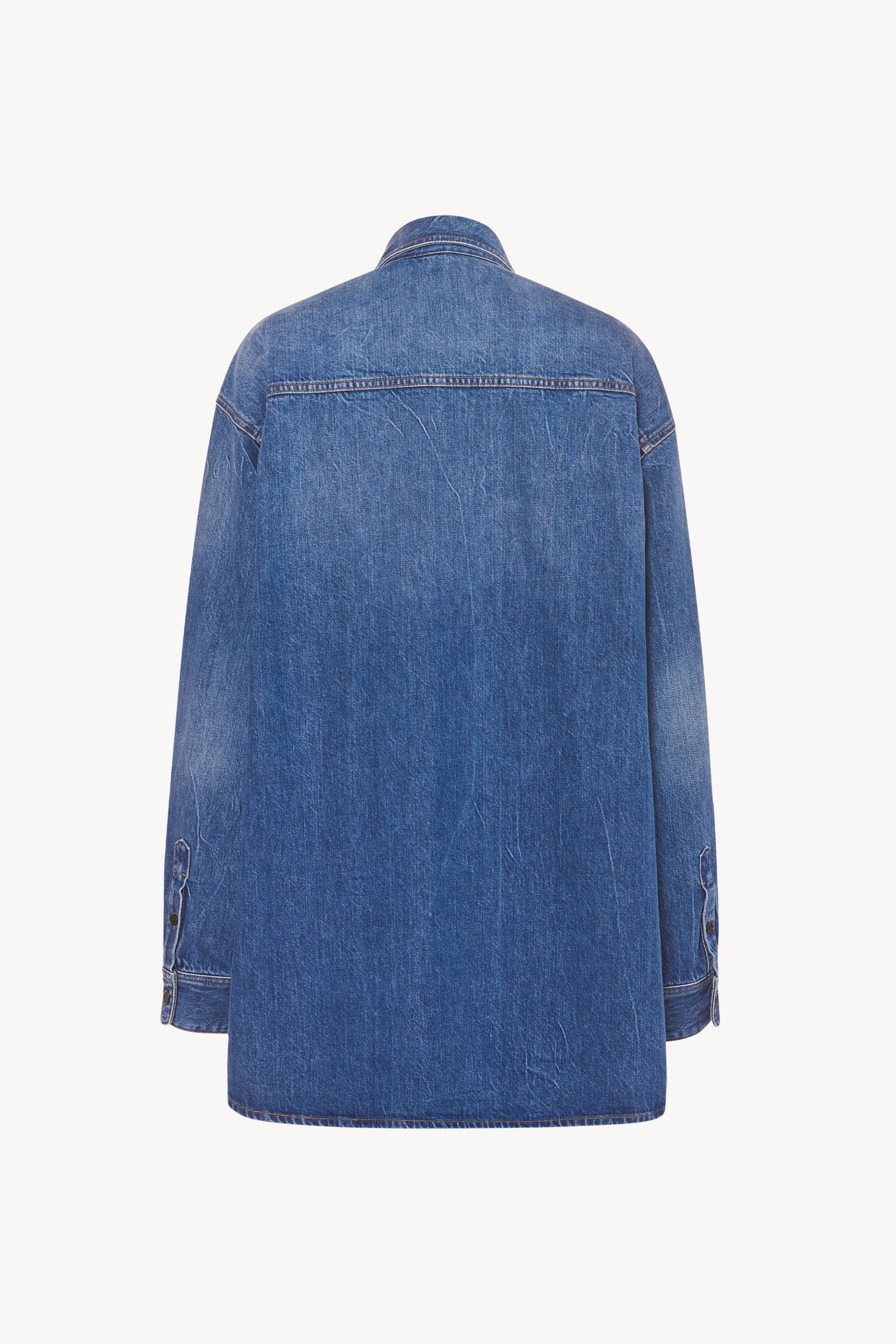 The Row Frannie Shirt in Denim | REVERSIBLE