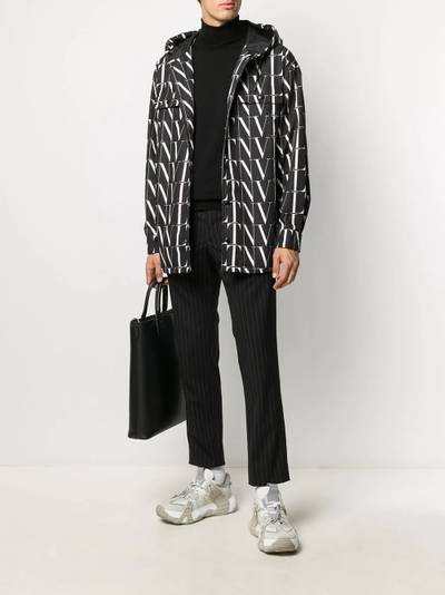 Valentino VLTN pattern hooded jacket outlook