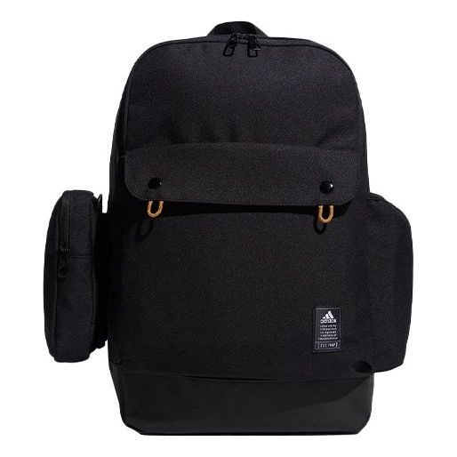 adidas Multiple Pockets Large Capacity schoolbag backpack Unisex Black HE2682 - 1