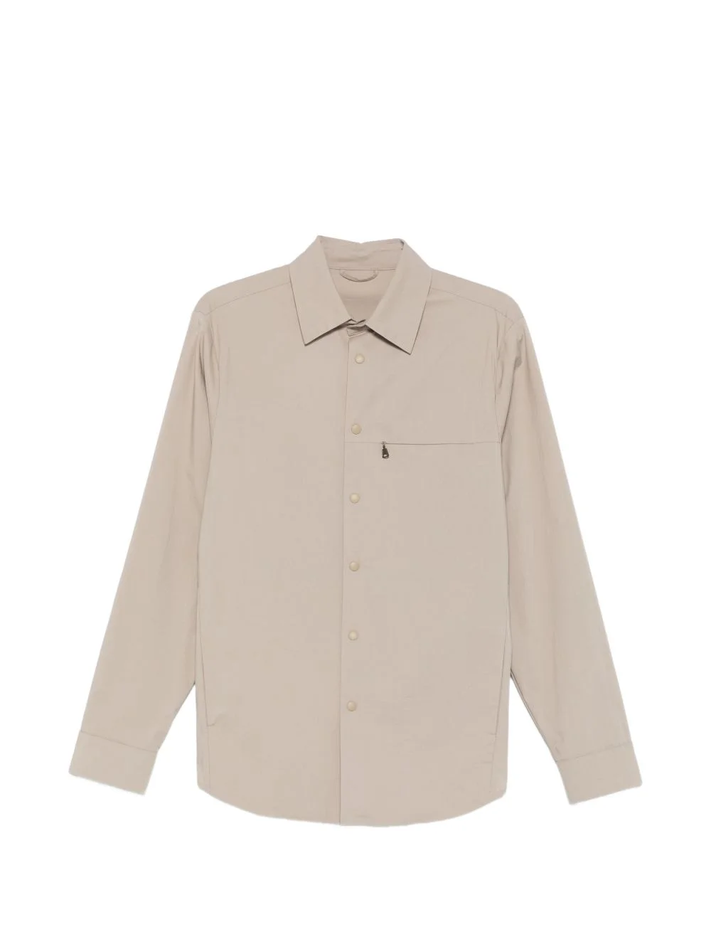 zip-pocket long-sleeve shirt - 1