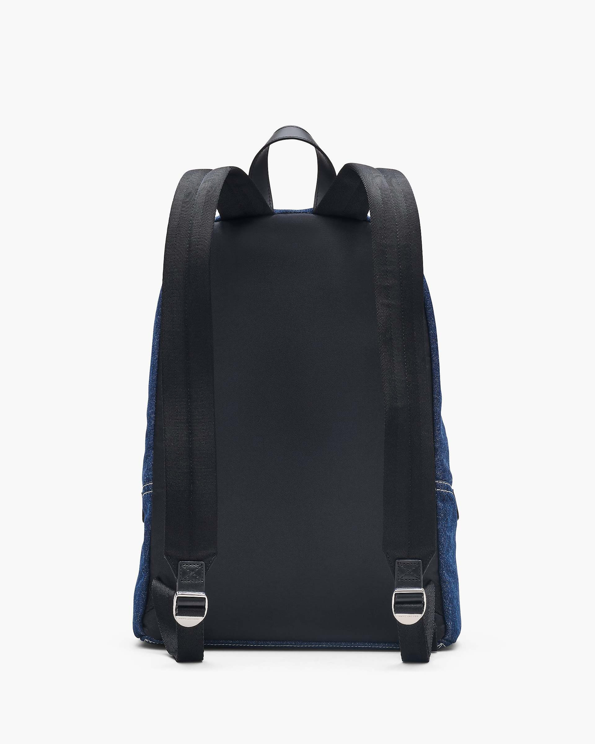 THE BIKER COLORBLOCK DENIM LARGE BACKPACK - 3