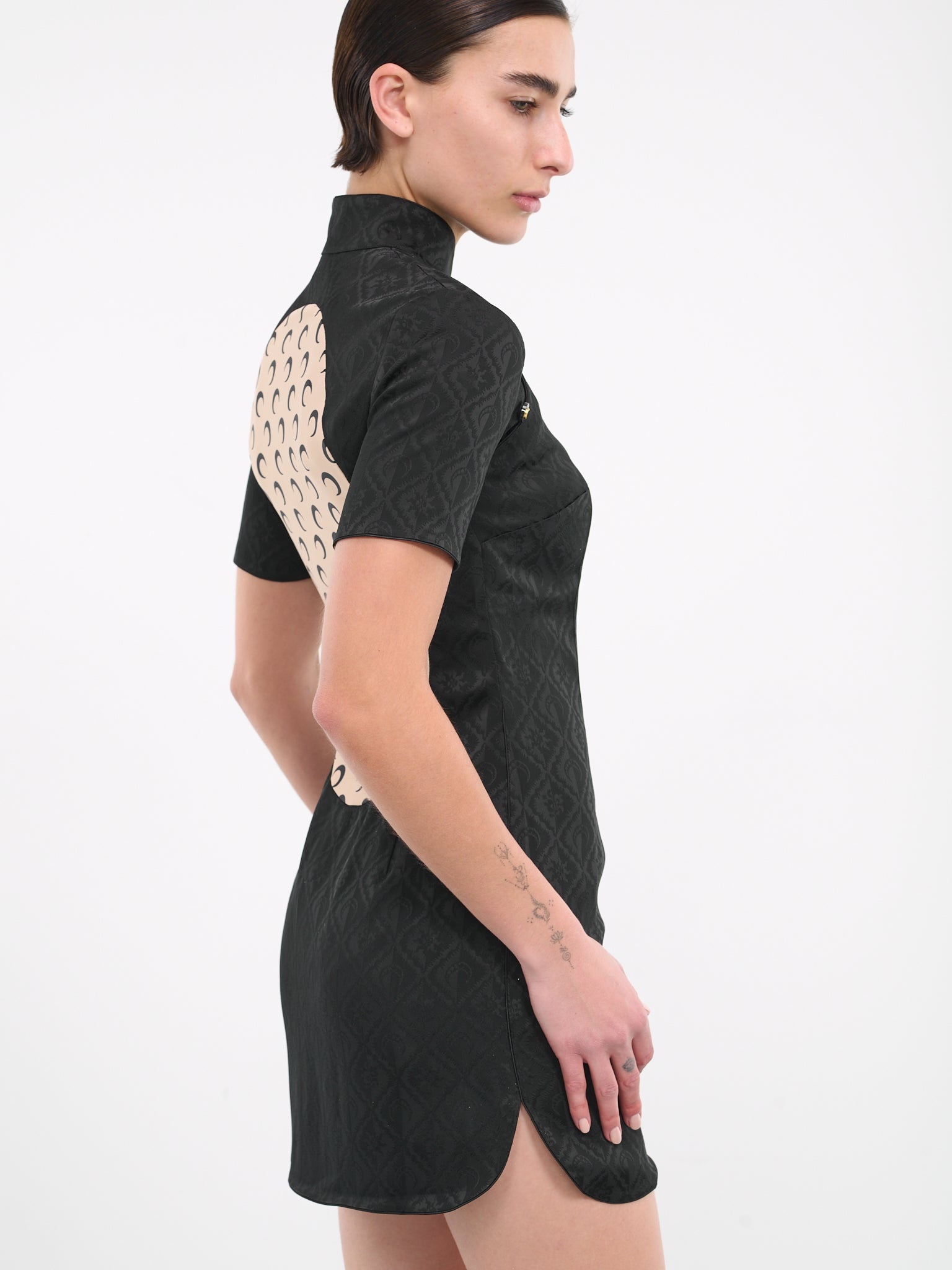 Jacquard Viscose Mini Dress - 5