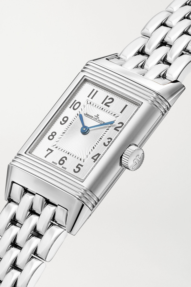 Reverso 고전적인 얇은 40.1mm x 24.4mm 중간 스테인리스 시계 3