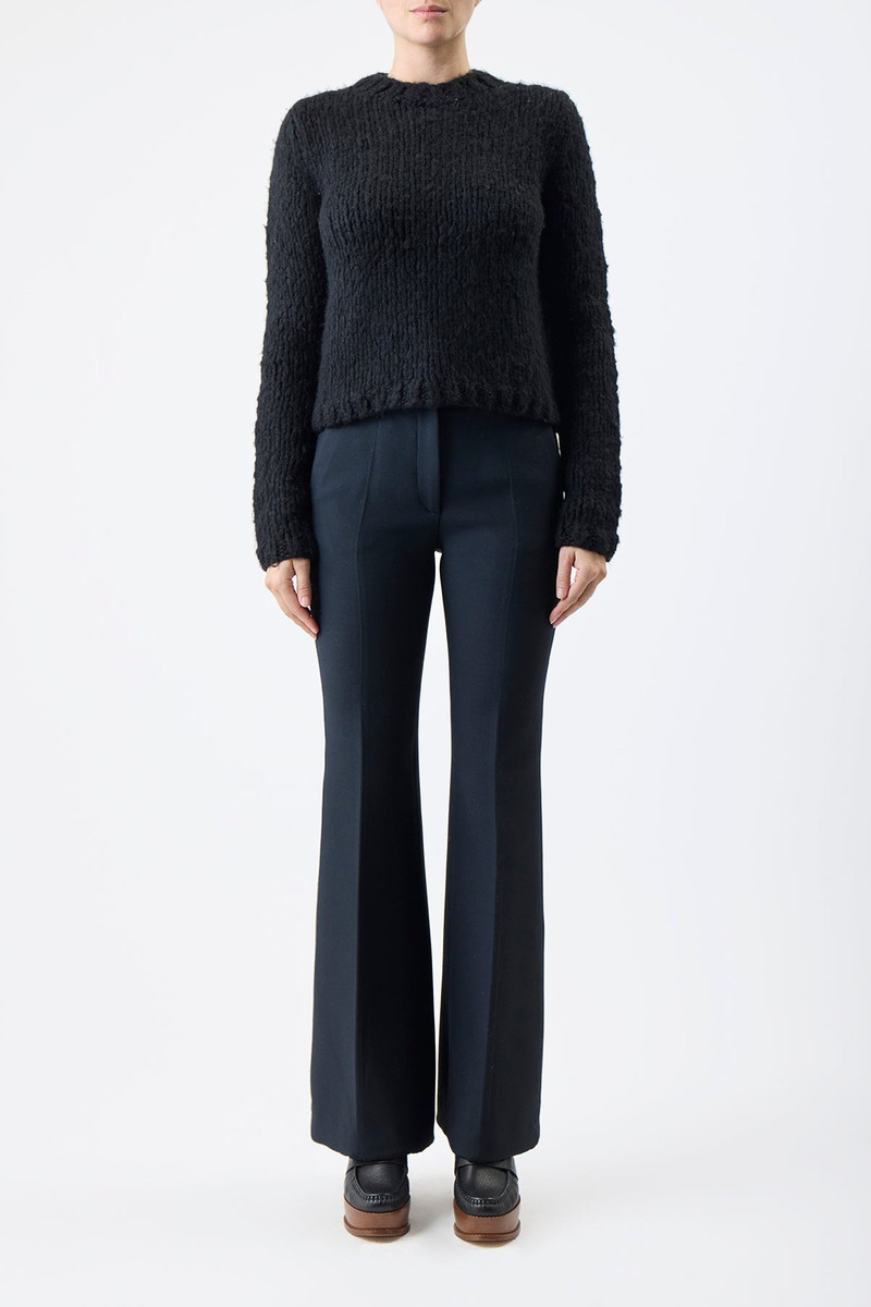 GABRIELA HEARST Dalton Sweater in Black Welfat Cashmere outlook
