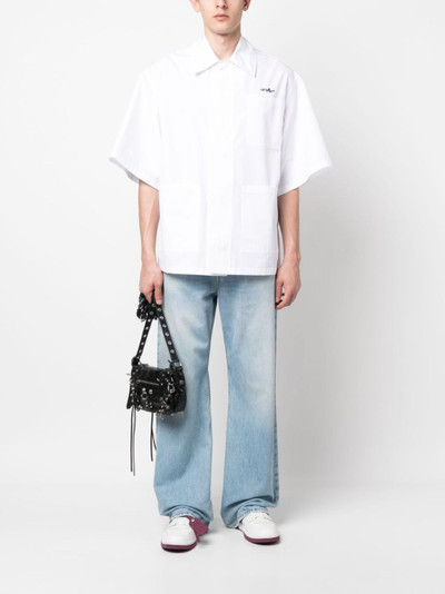 Off-White embroidered short-sleeve shirt outlook