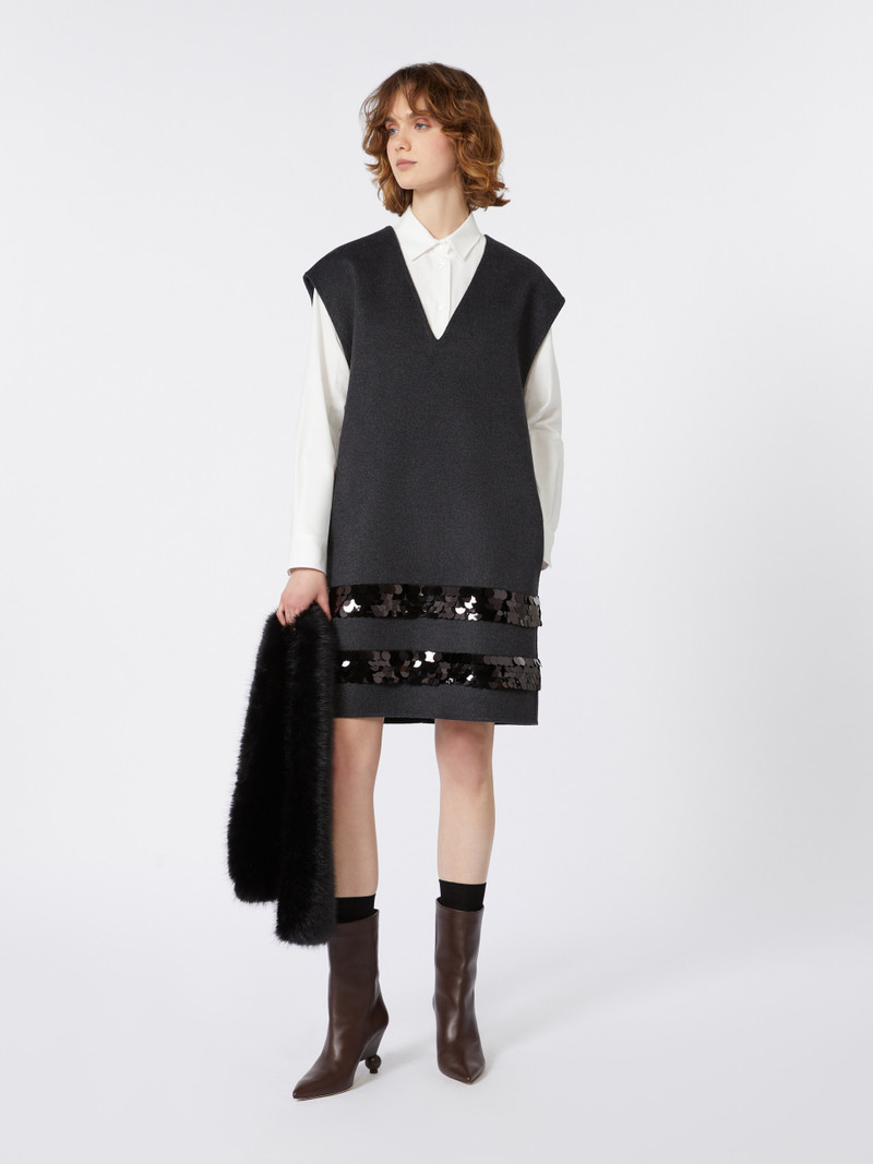 WEEKEND Max Mara BRUNNER1234 Short dress in wool and sequins outlook