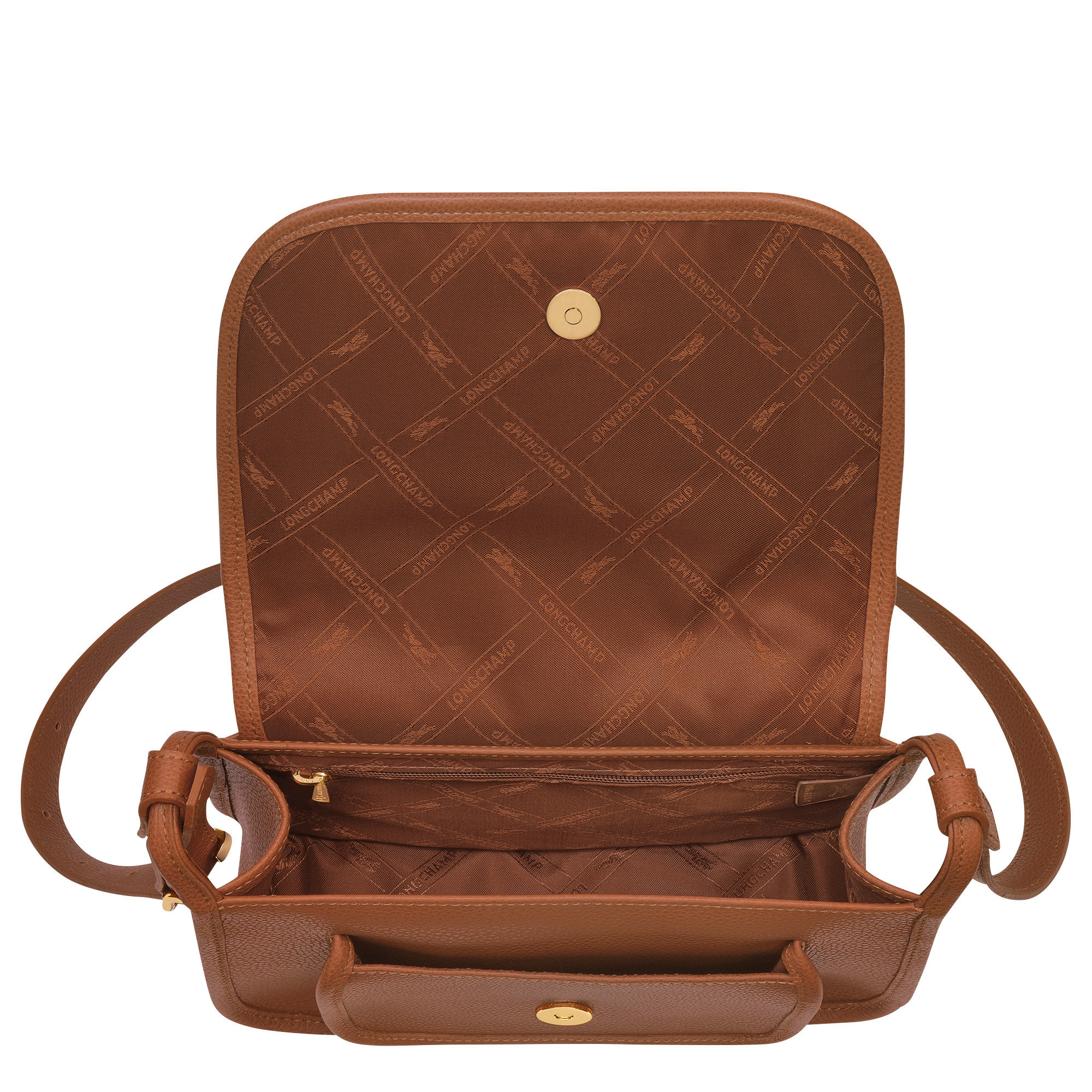 Le Foulonné S Crossbody bag Caramel - Leather - 5