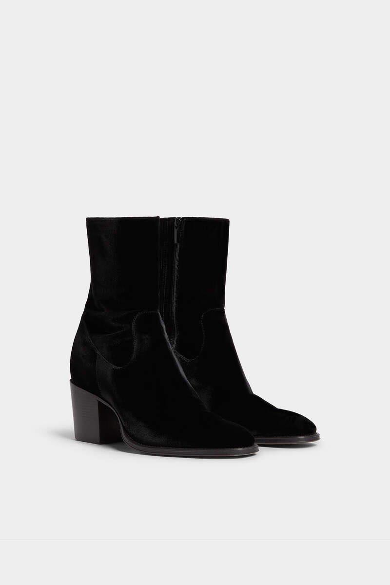 CITY NIGHTS VISCOSE HEELED BOOTS - 2