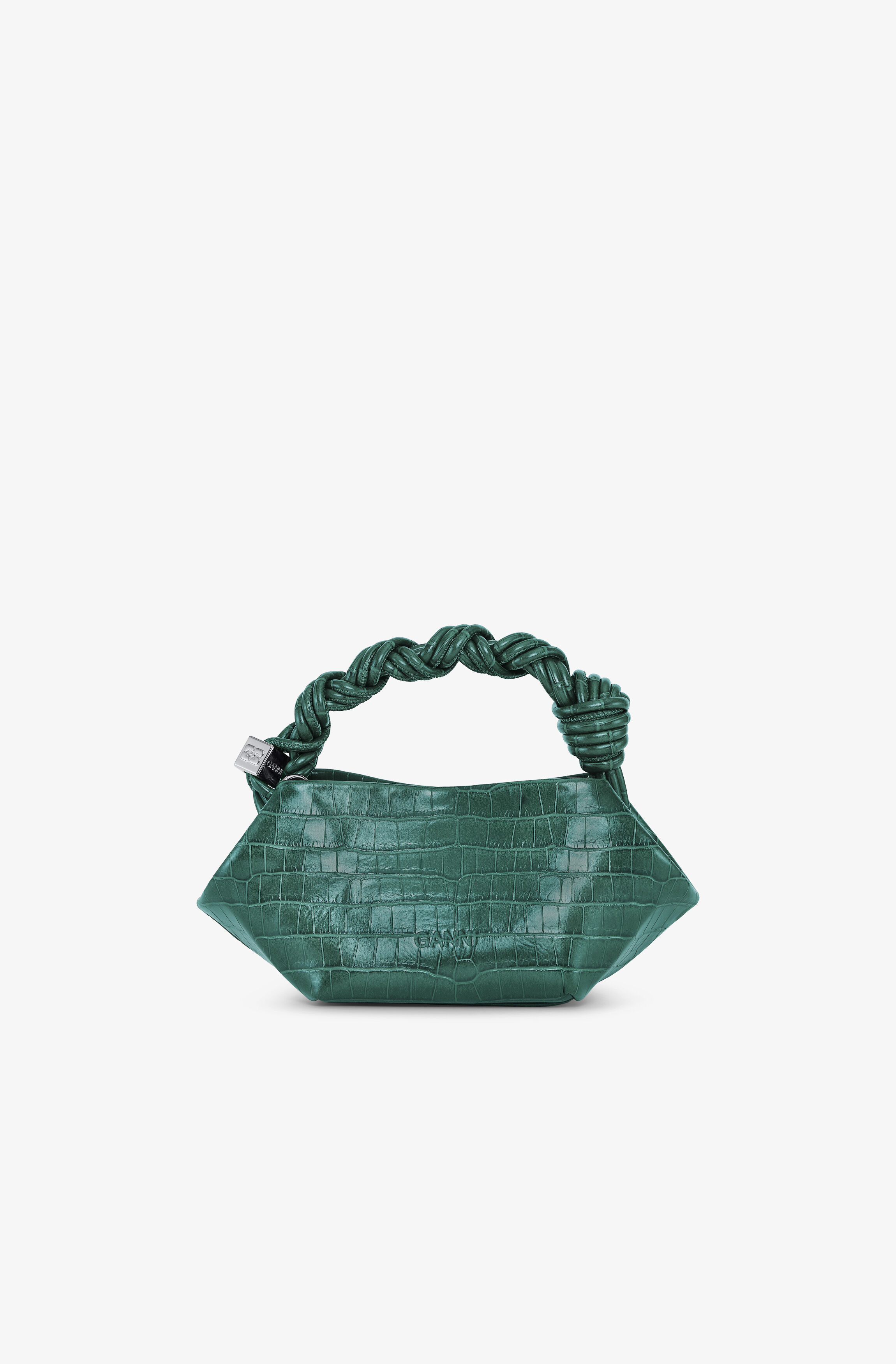 GREEN CROCO PATENT MINI GANNI BOU BAG - 2