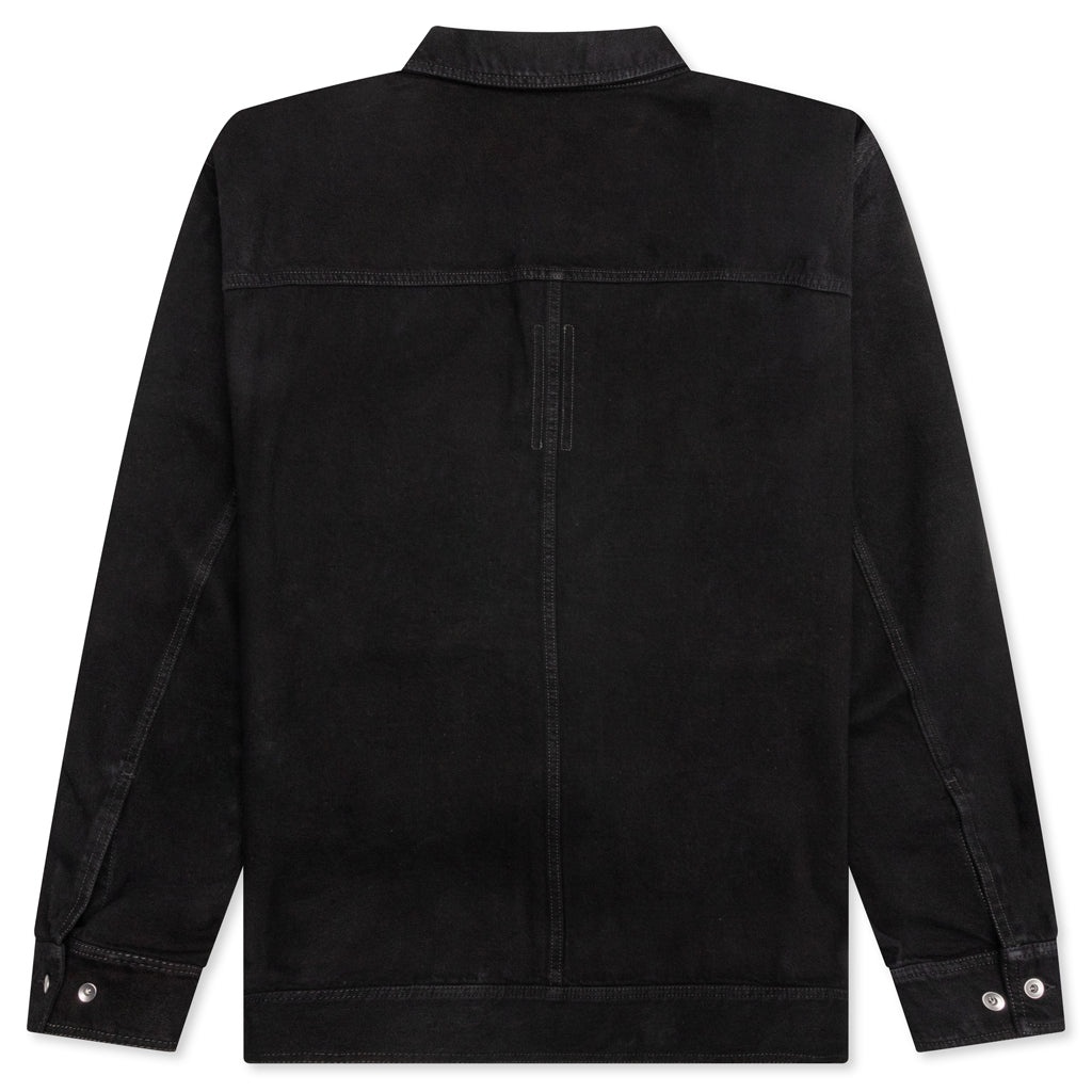 GIACCA IN DENIM SPHINX JUMBO WORKER JACKET - BLACK - 2