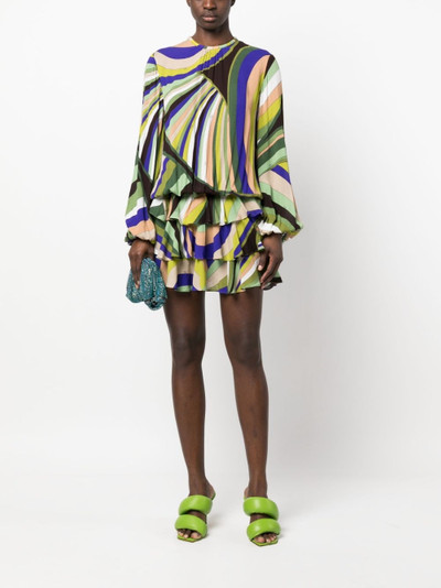 PUCCI Iride-print mini dress outlook