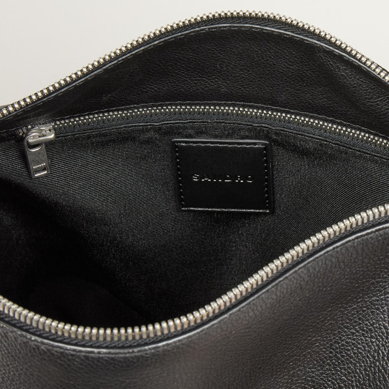 GRAINED LEATHER SATCHEL 6