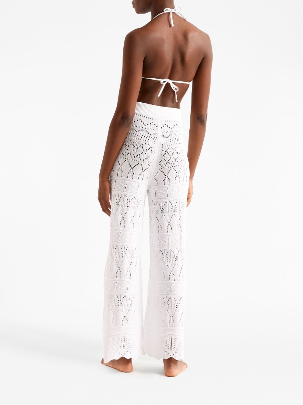 Simone crochet wide-leg trousers - 3