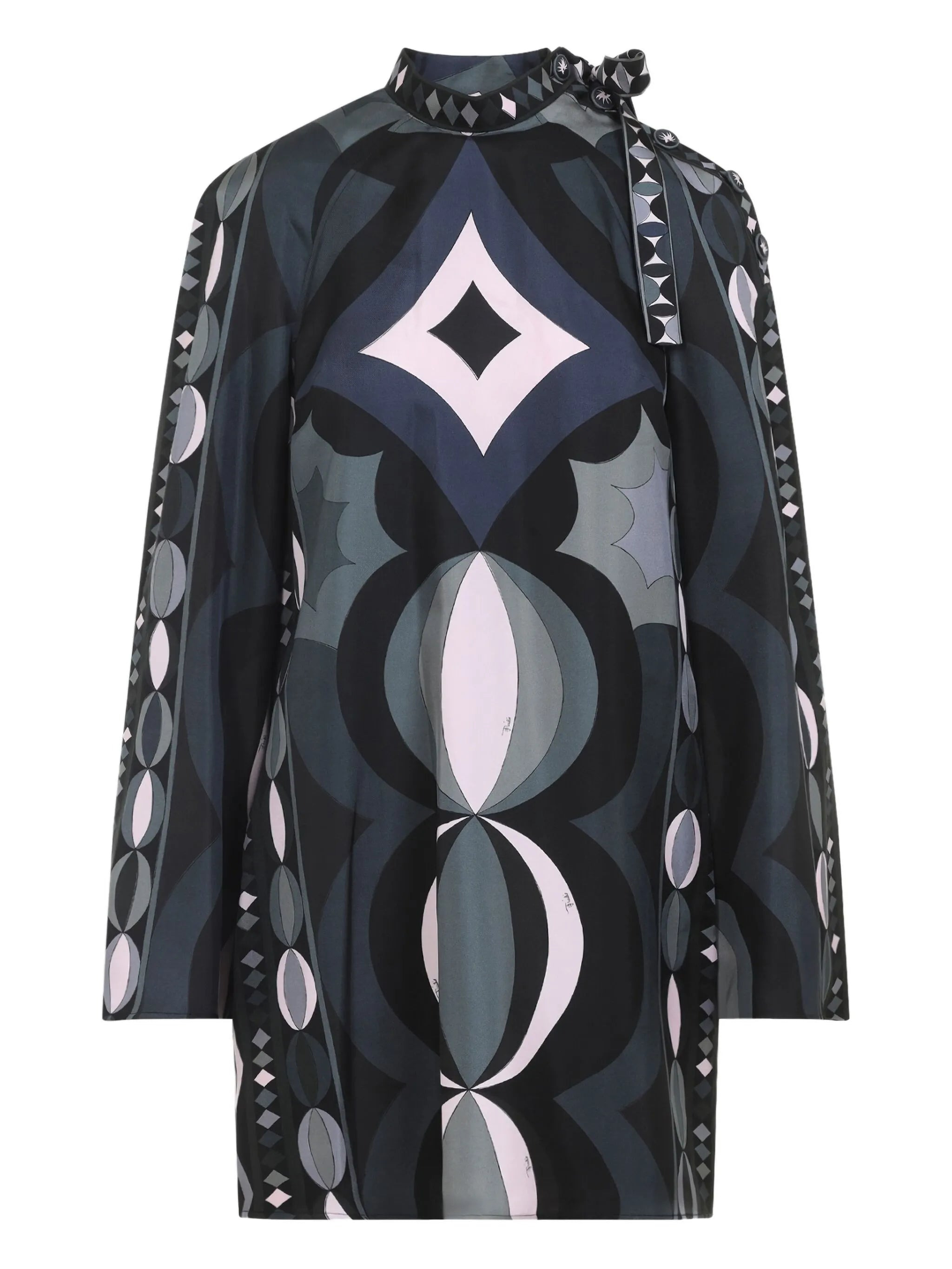 Pucci Geometric-print High-neck Dress - 1