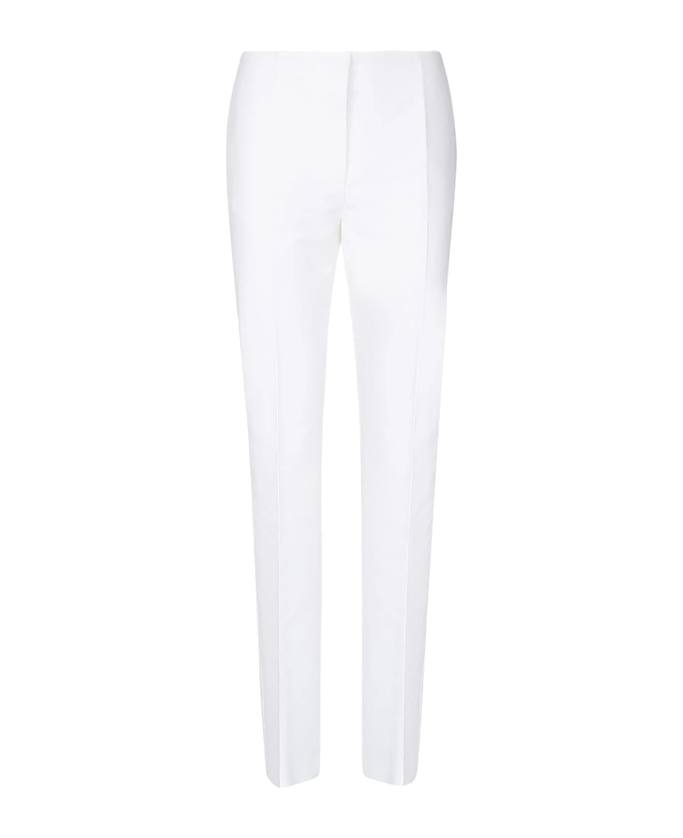 Slim Cotton Trousers - 1