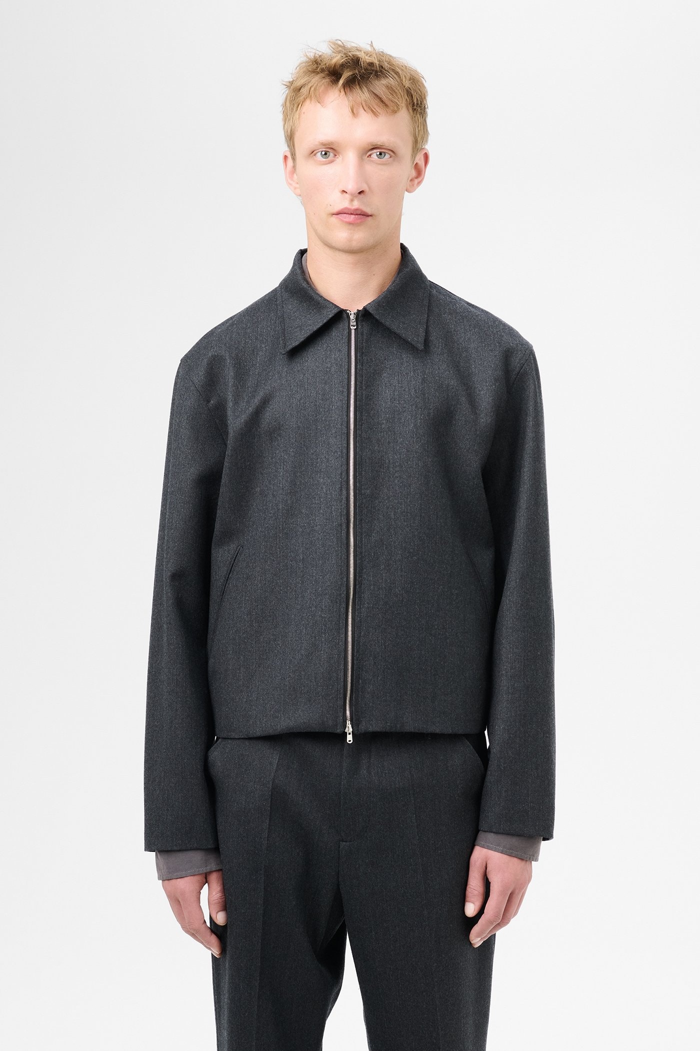 Mini Jacket Premium Charcoal Office Wool - 3