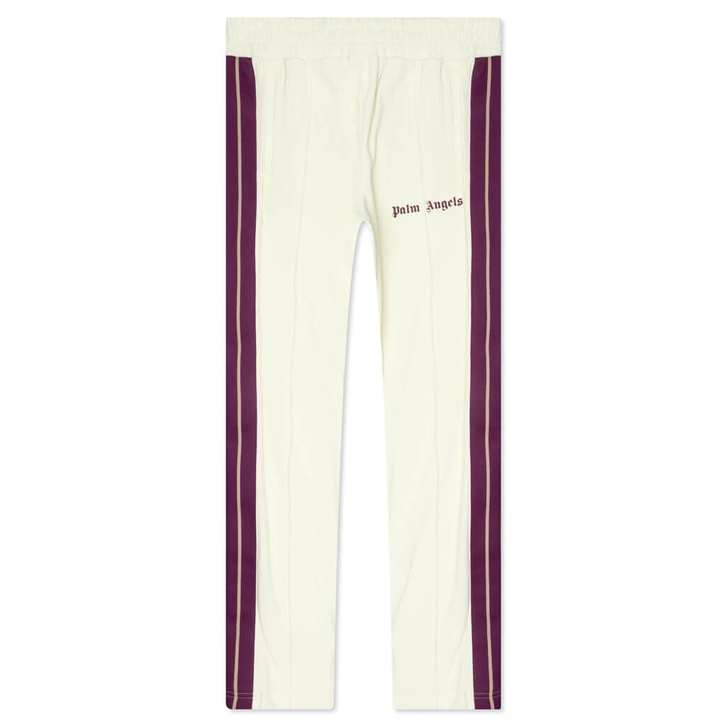 side-stripe corduroy track pants - 1