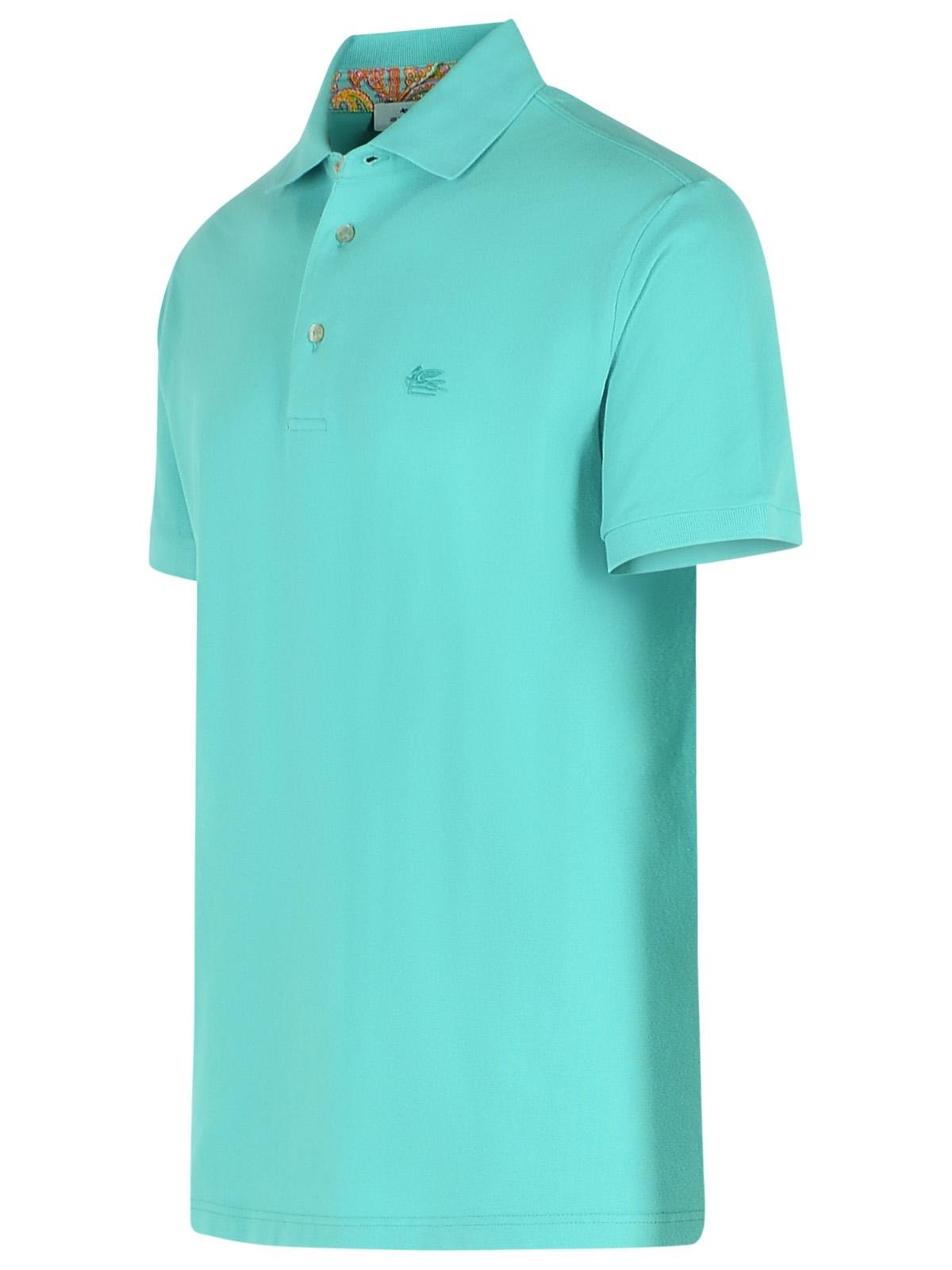 Etro 'Roma' Polo Shirt In Light Blue Cotton Men - 2