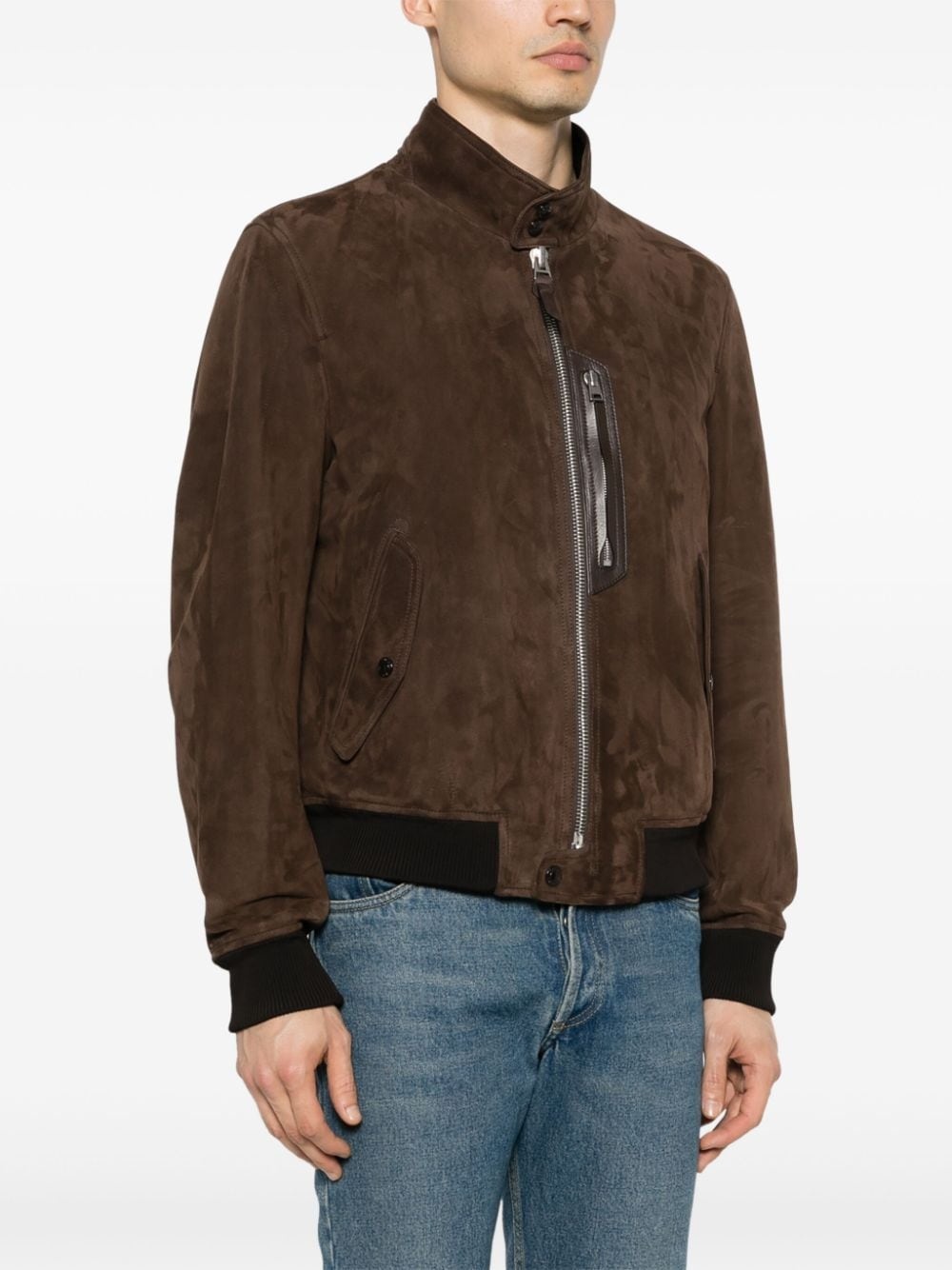 suede bomber jacket - 3