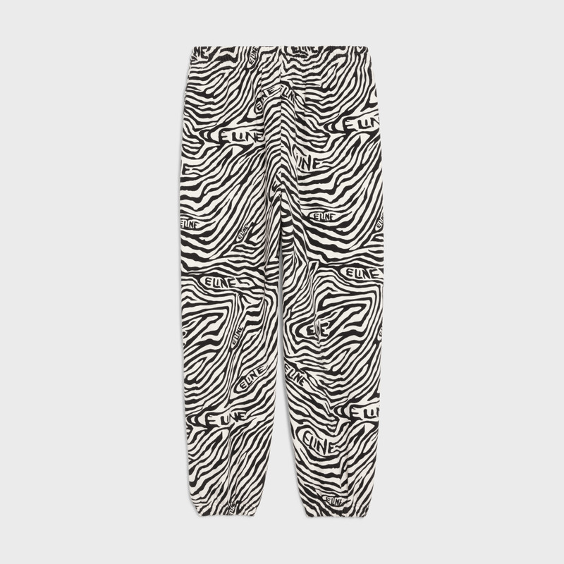 CELINE WIDE-LEG TRACK PANTS IN COTTON FLEECE outlook