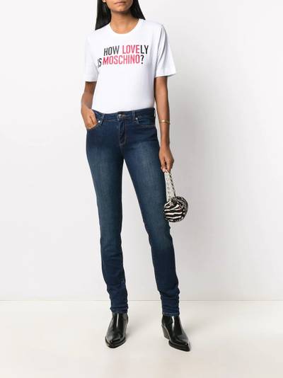 Moschino logo-print cotton T-shirt outlook