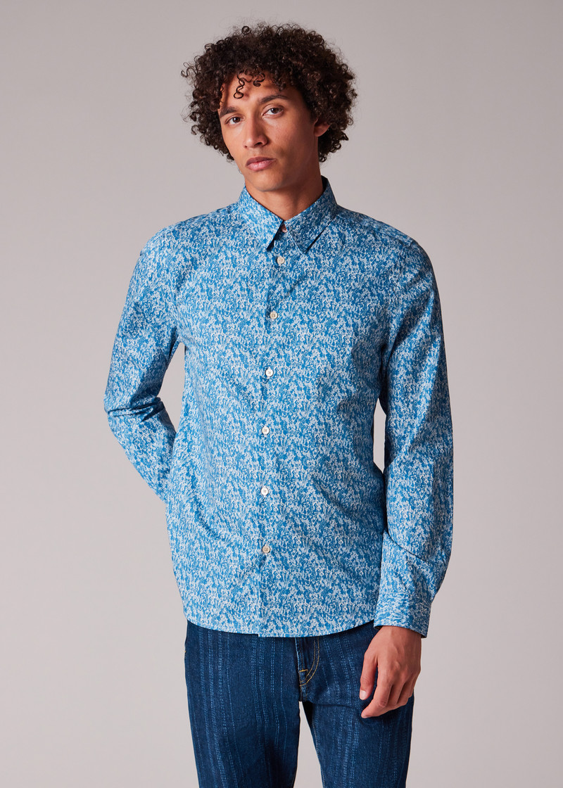 Blue 'Yarrow' Tailored-Fit Shirt 3