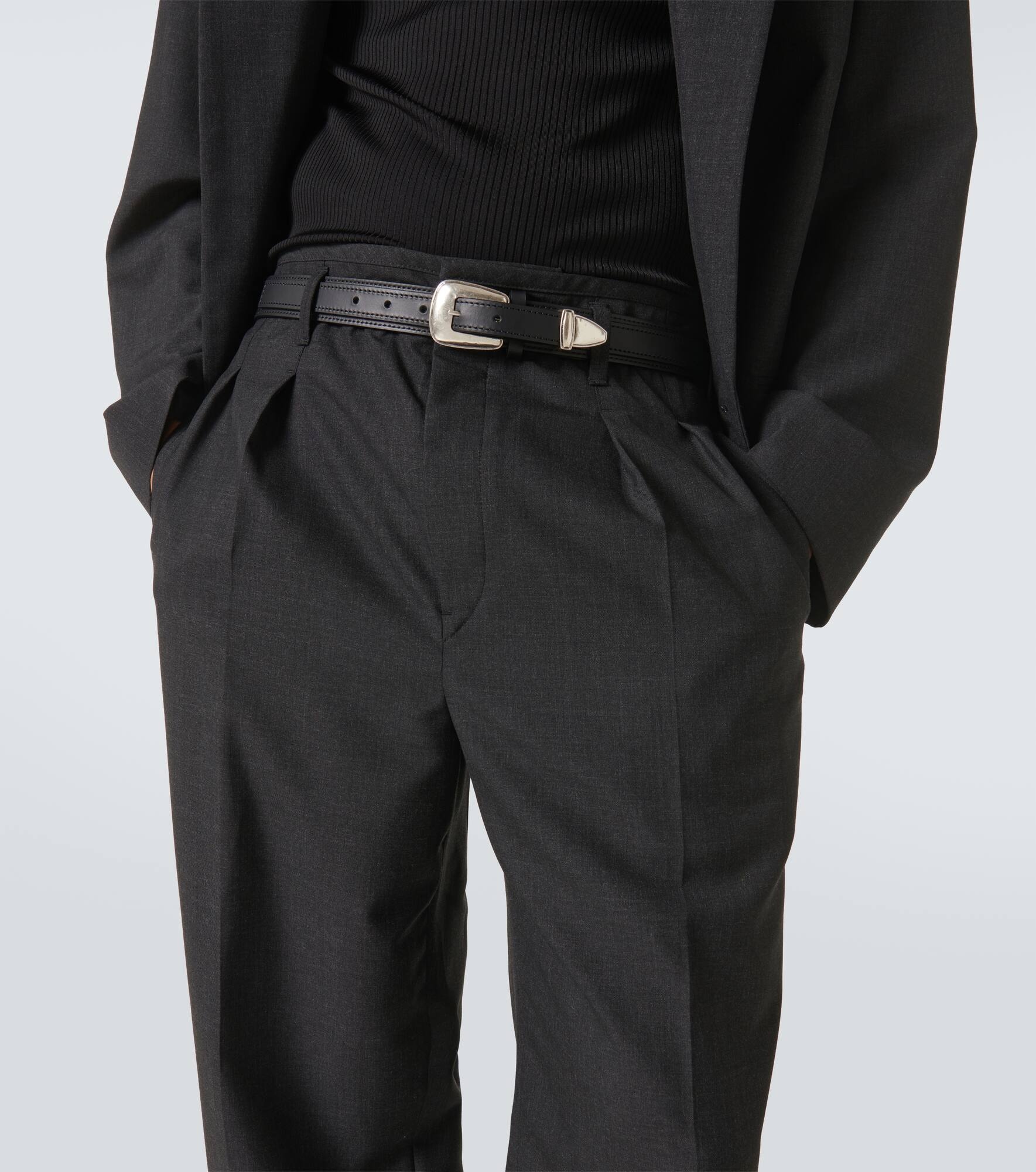 Minimal Western leather belt - 3