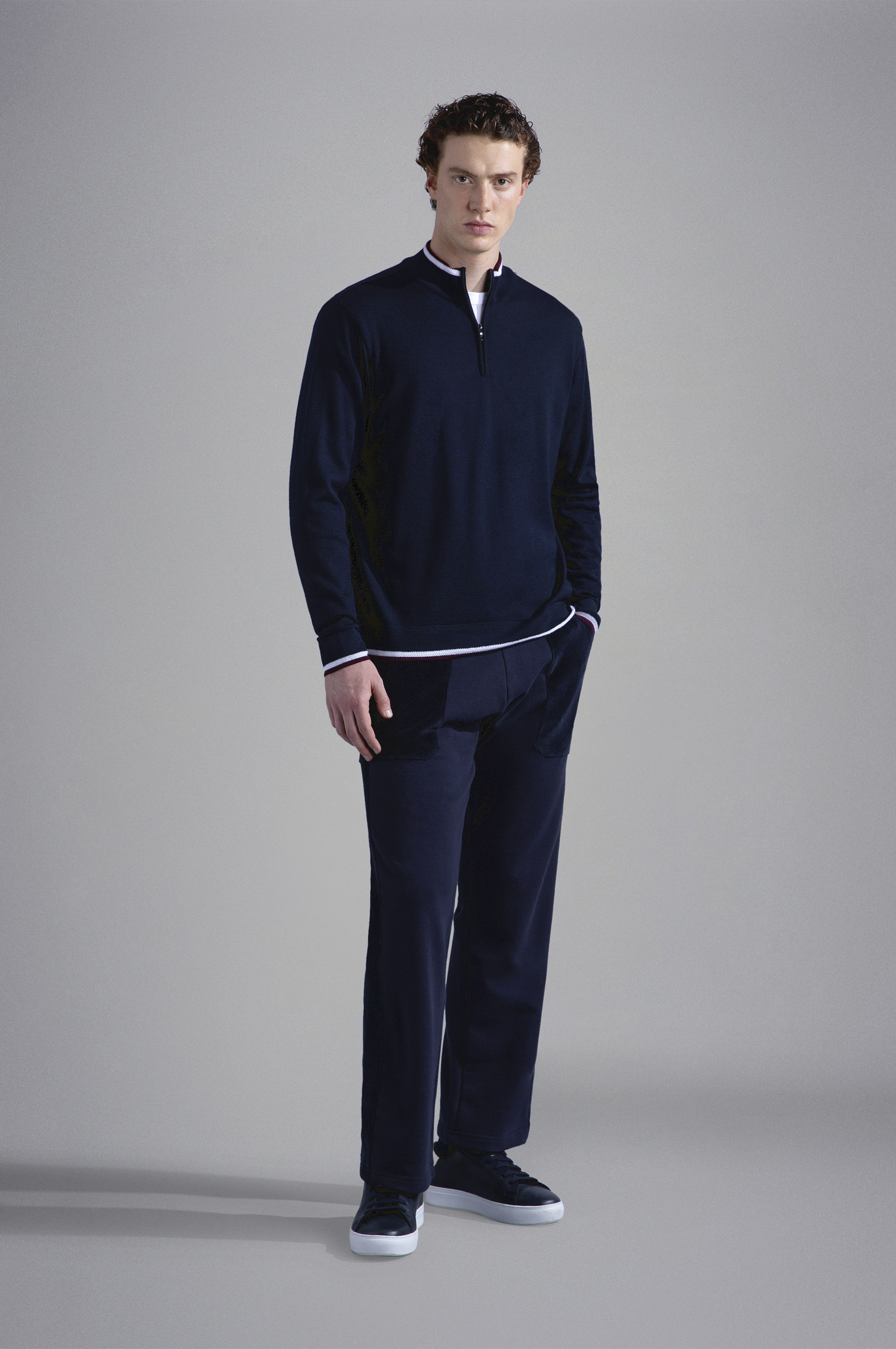 GARMENT DYED COTTON TROUSERS - 2