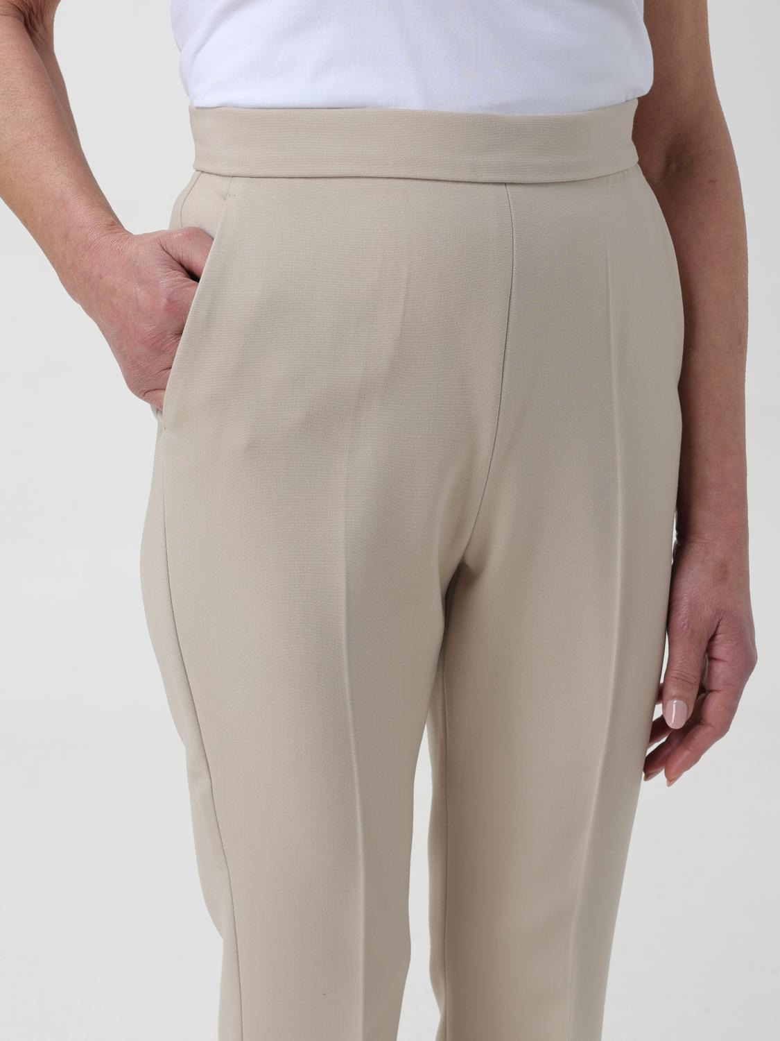 Max Mara Pants Woman Beige - 5