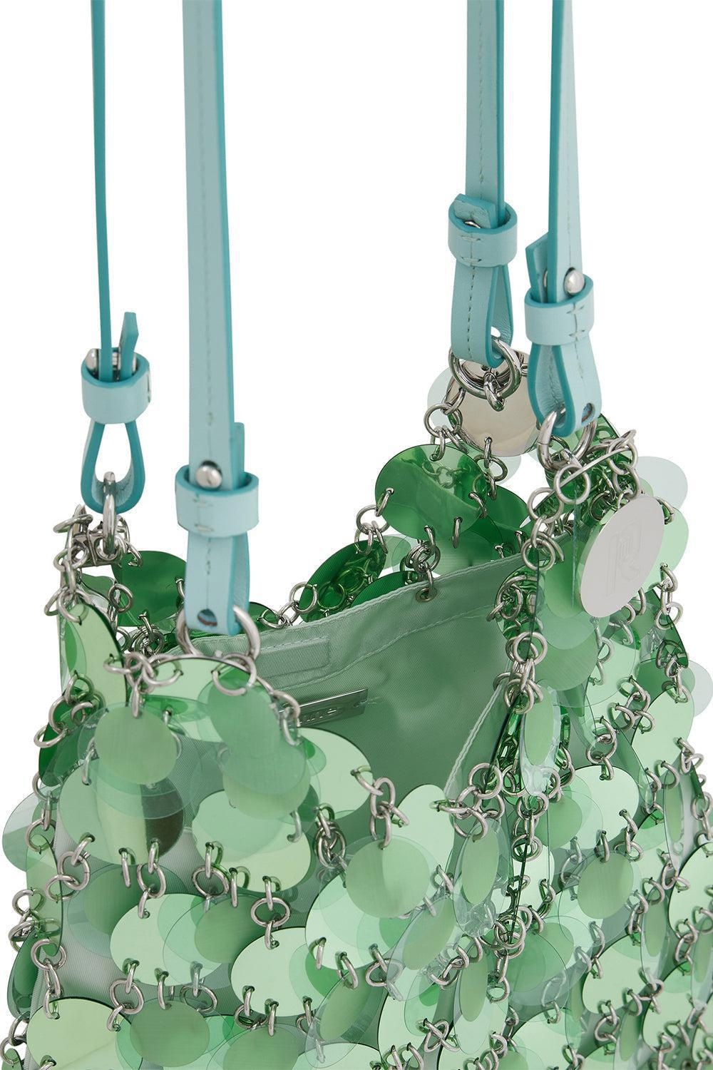 DISC SPARKLE SQUARE HANDBAG - 6