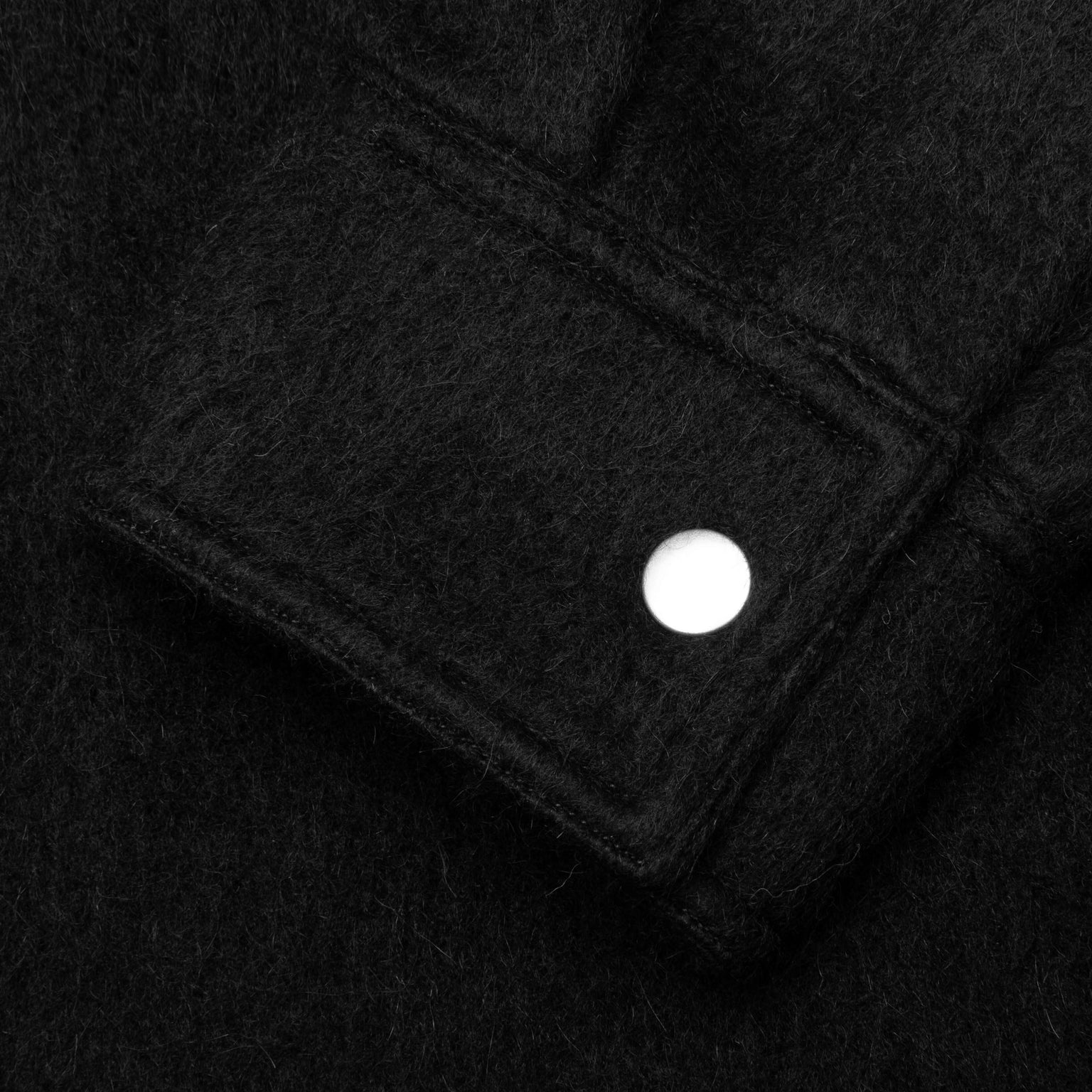 MOHAIR OVERSHIRT SHIRT - BLACK - 4