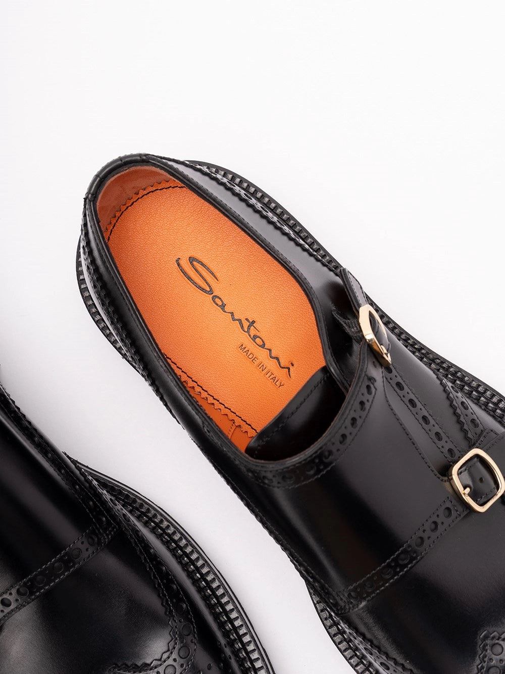 Santoni Men `Kalamabuck` Buckled Shoes - 5
