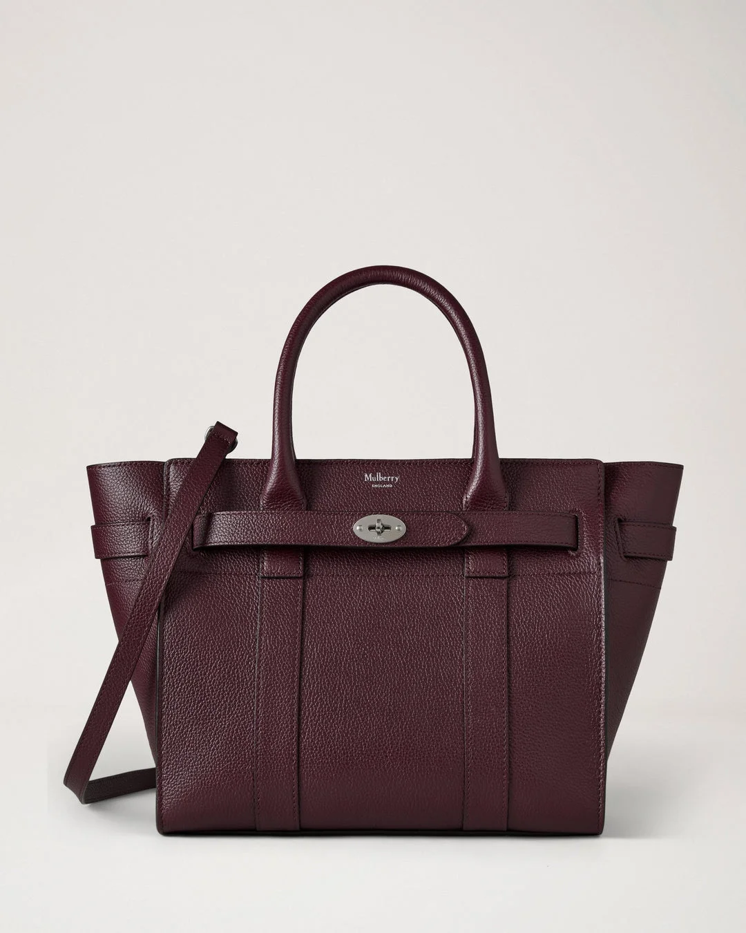 Small Zipped Bayswater Black Cherry Small Classic Grain - 1