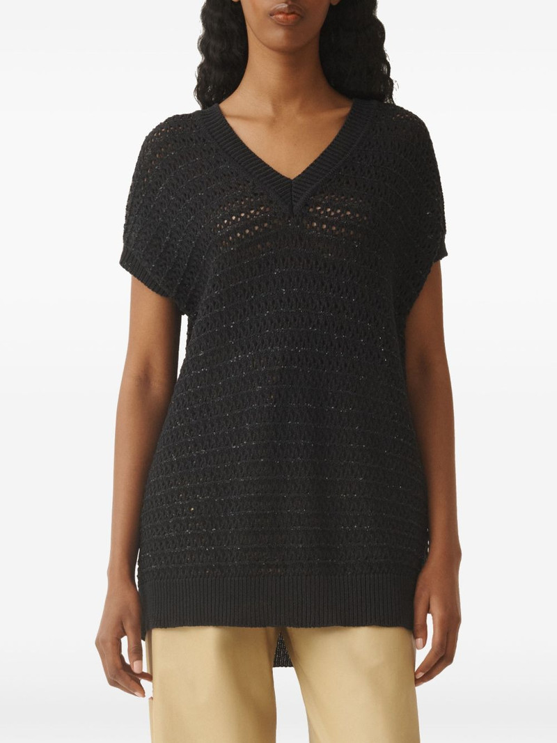 open-knit T-shirt 3
