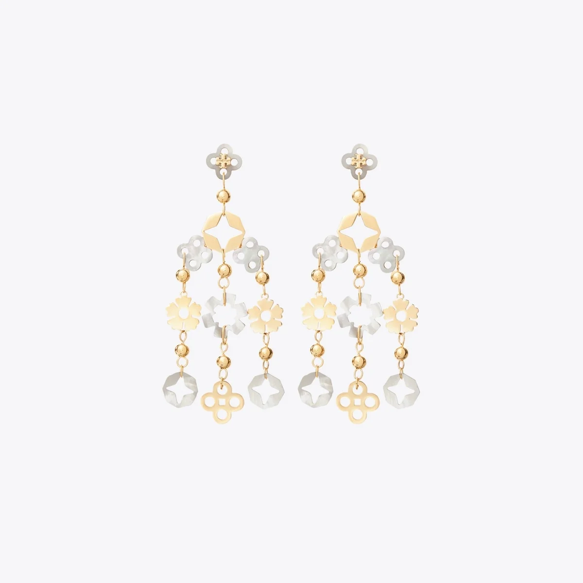 Small Forget Me Not Chandelier Earrings - 1