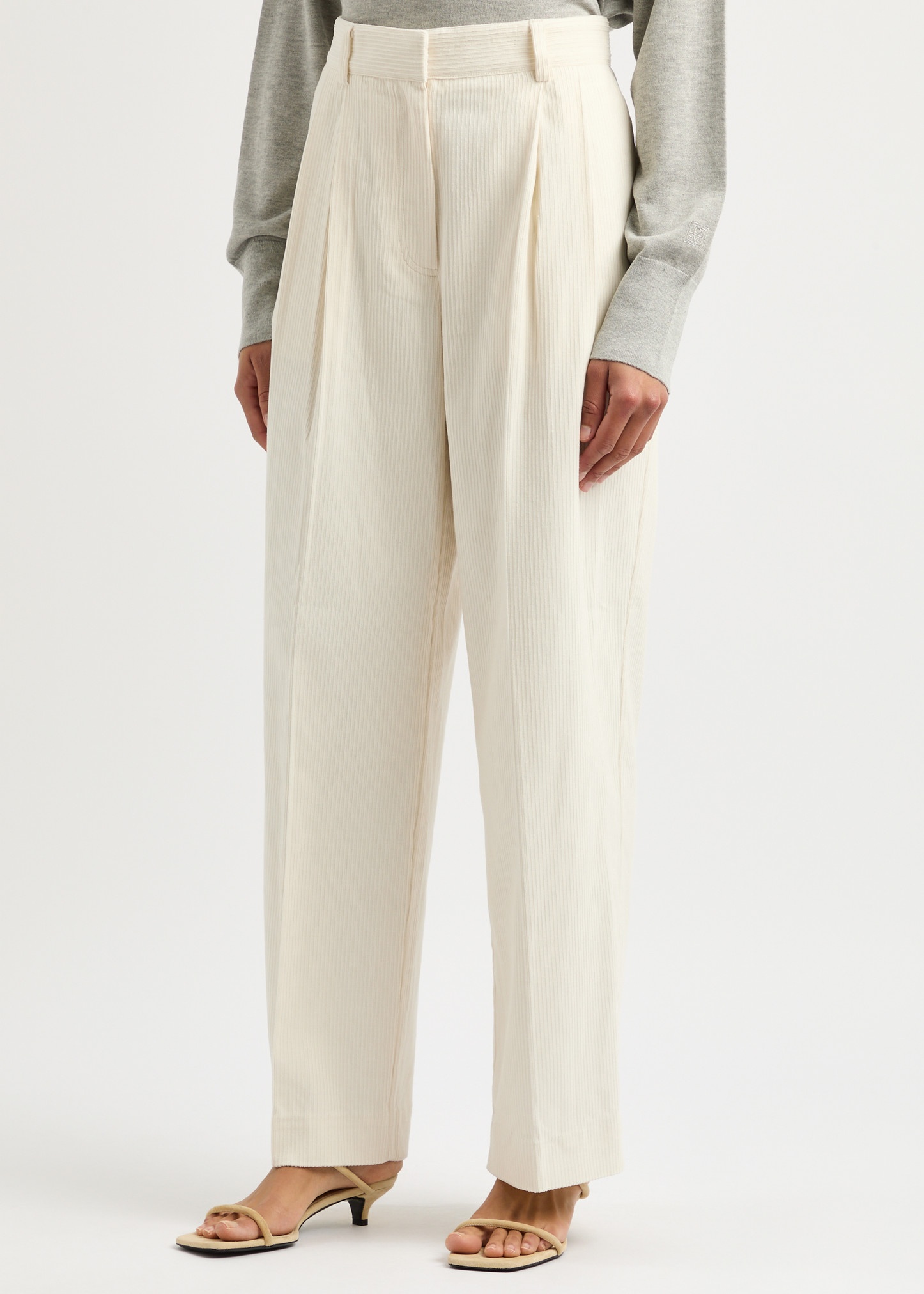 Straight-leg corduroy trousers - 2