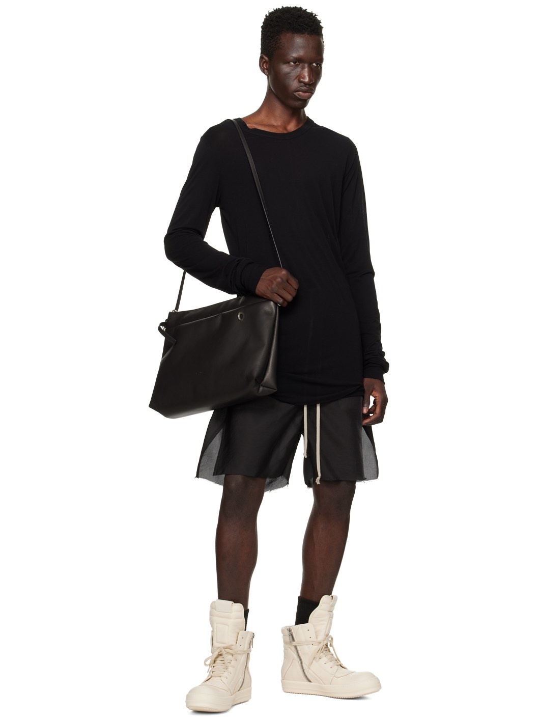Rick Owens Black Porterville Big Adri Bag | REVERSIBLE
