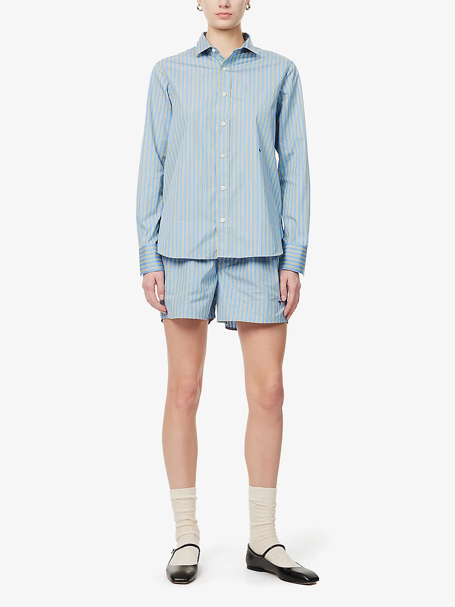 Classic Stripe Long-Sleeve Cotton Shirt - 2