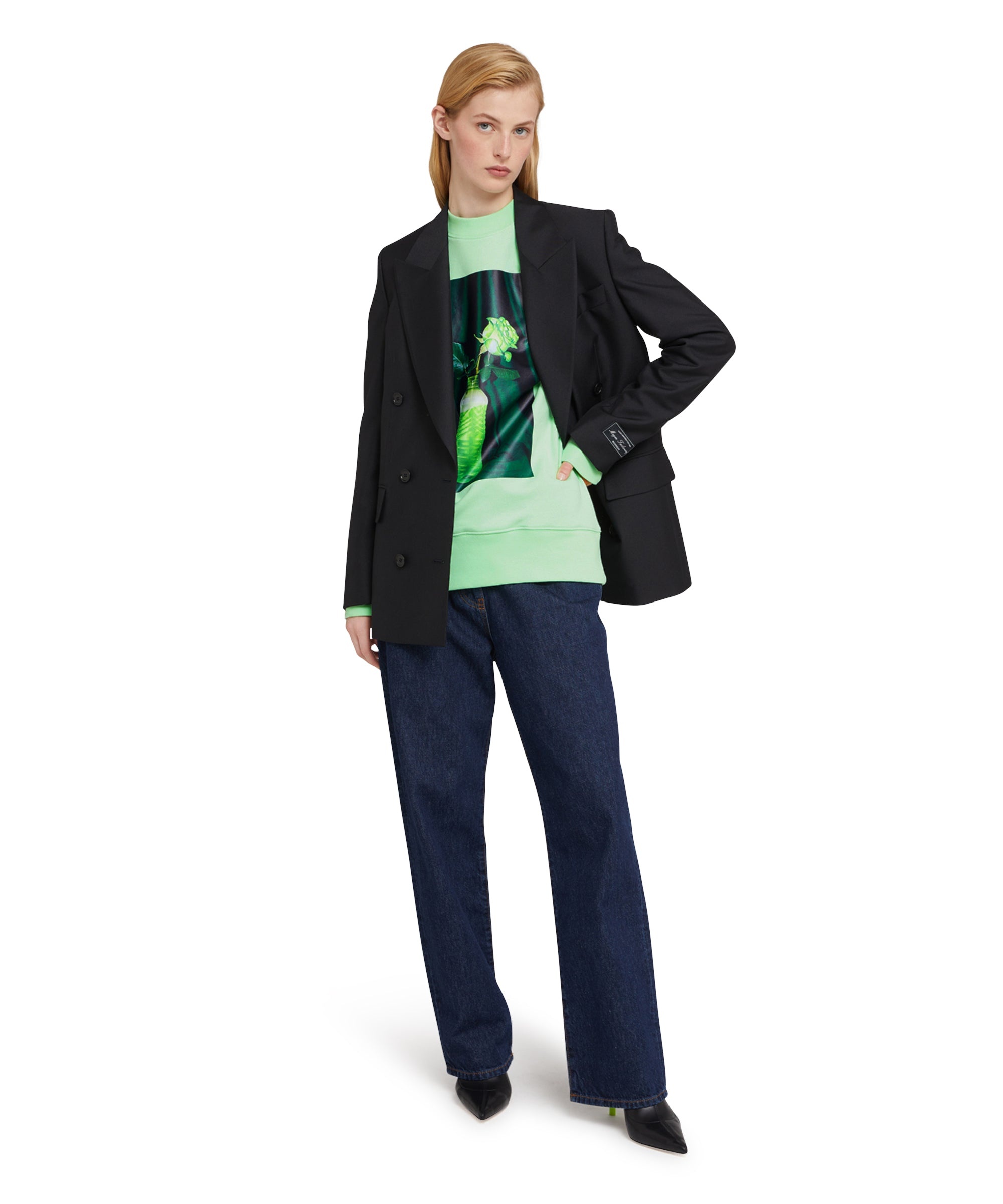 Organic cotton crewneck t-shirt from the MSGM Fantastic Green Capsule - 9