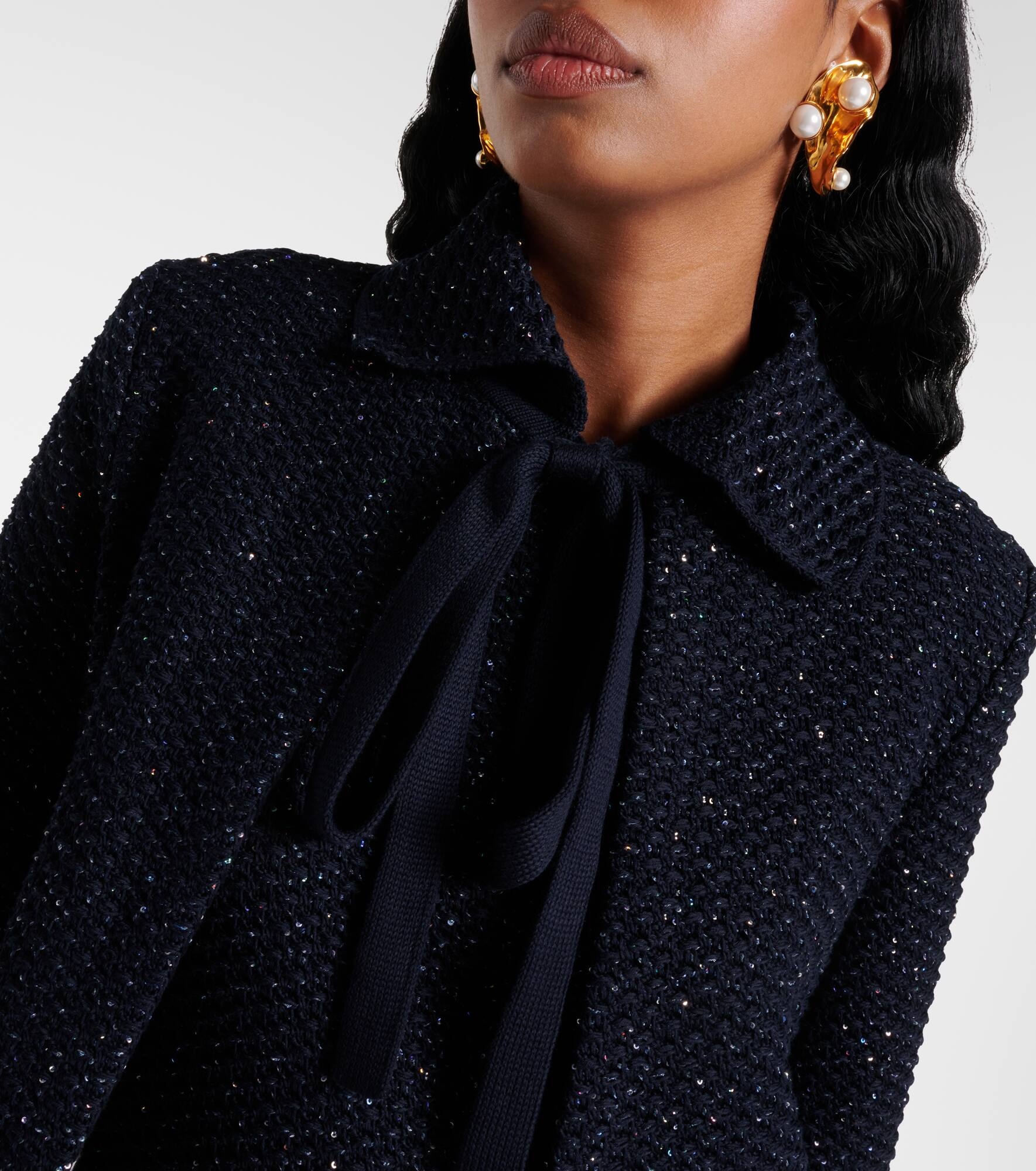 Cotton-blend tweed jacket - 4